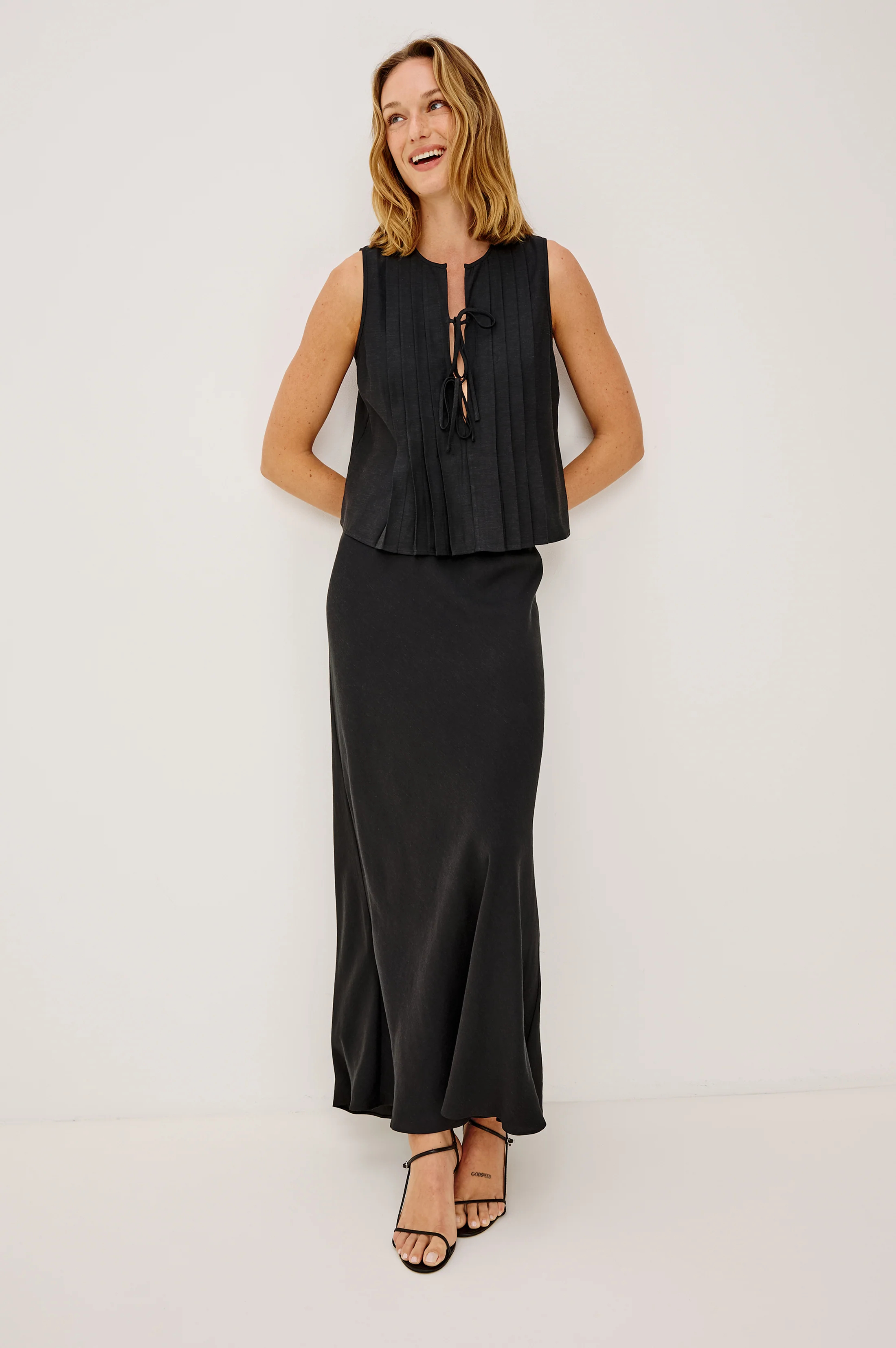 AJA TOP - BLACK LINEN - Image 3