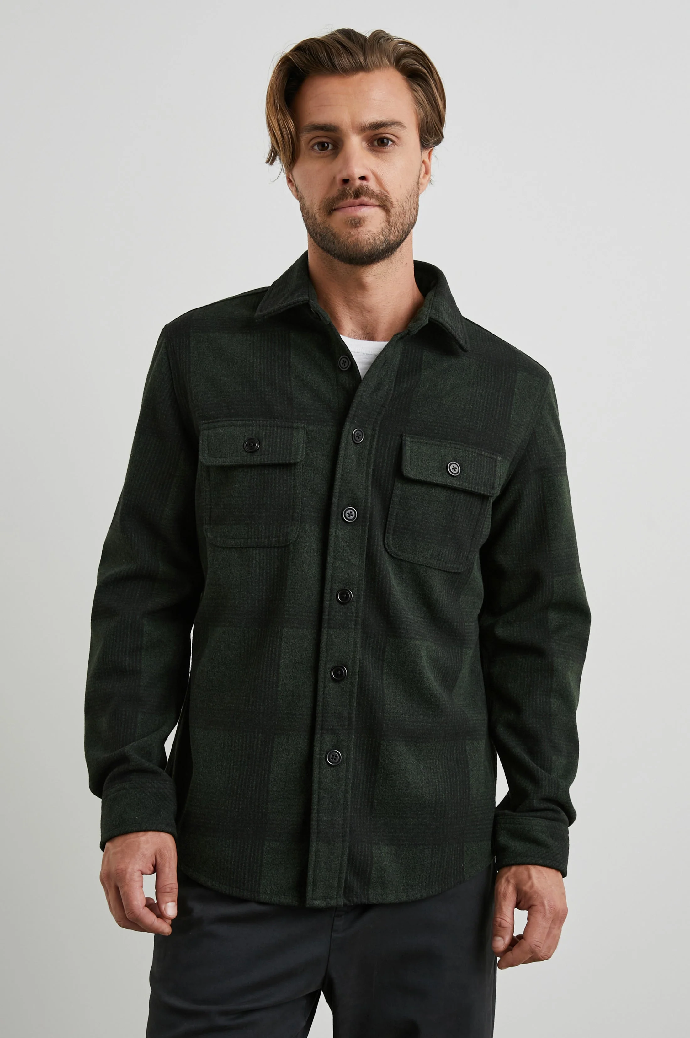 ALDER SHIRT JACKET - EVERGREEN ONYX - Image 4