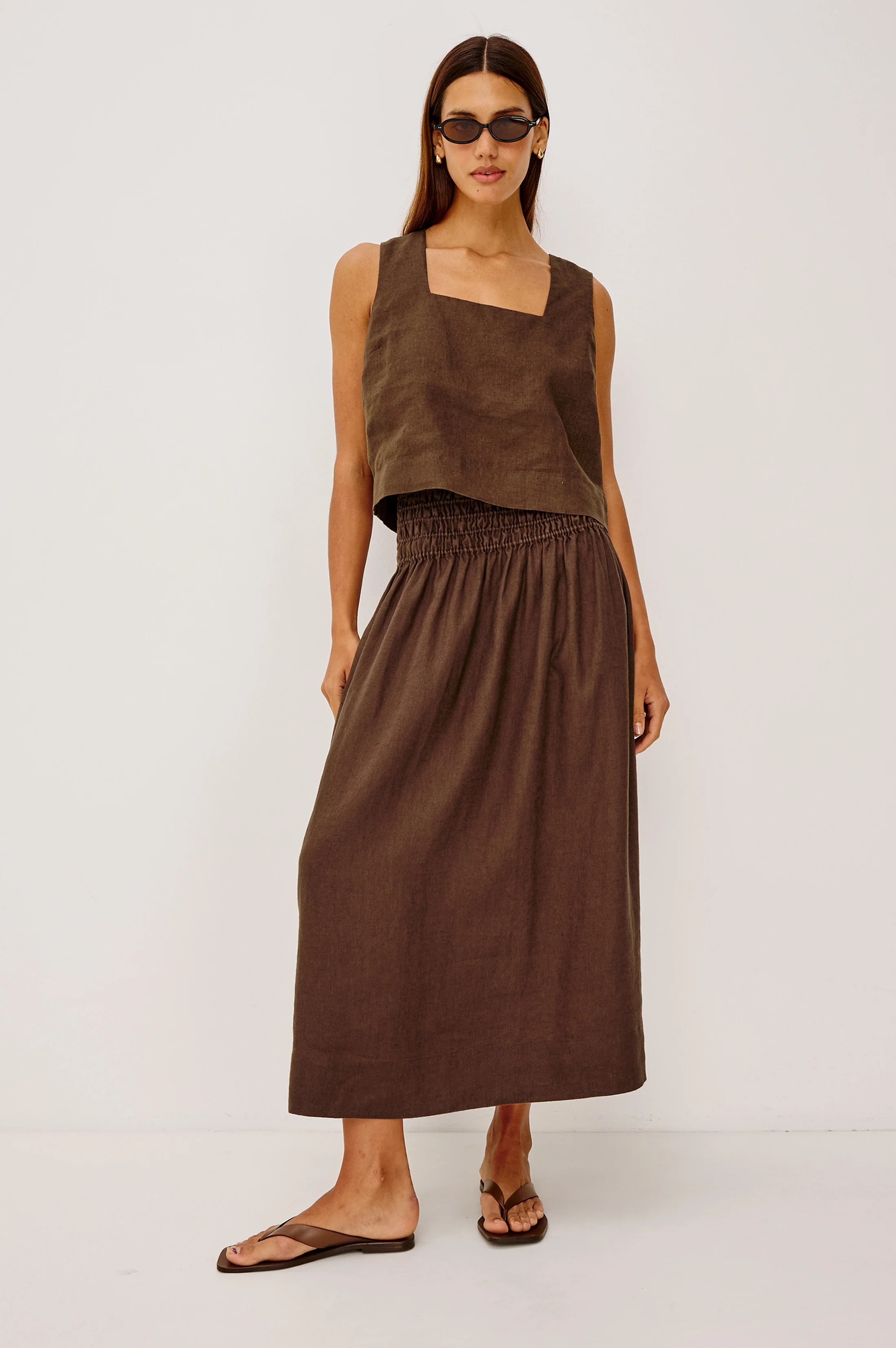 ALESSA SKIRT - ESPRESSO - Image 3