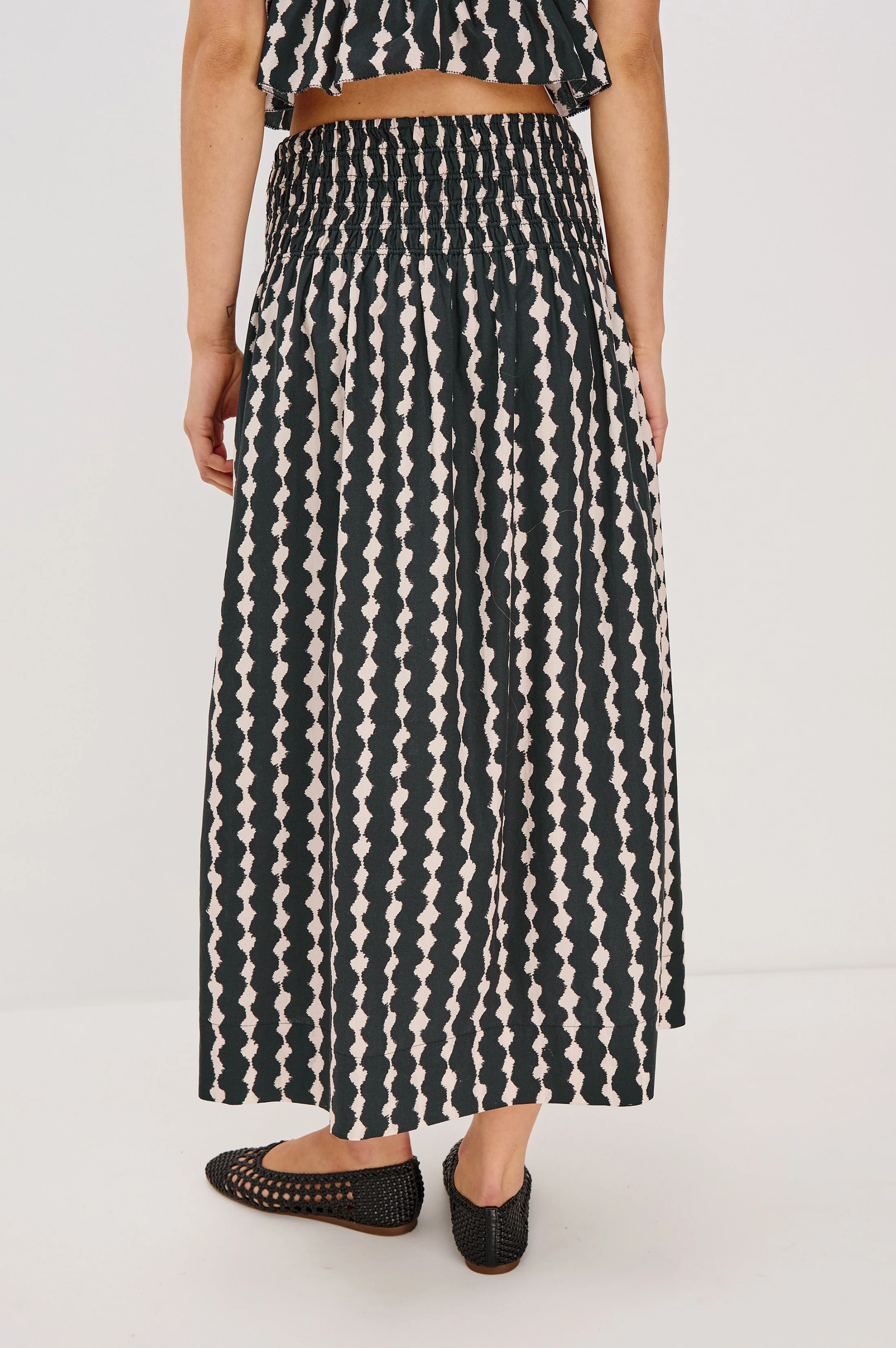 ALESSA SKIRT - PAINTED NOIR - Image 4