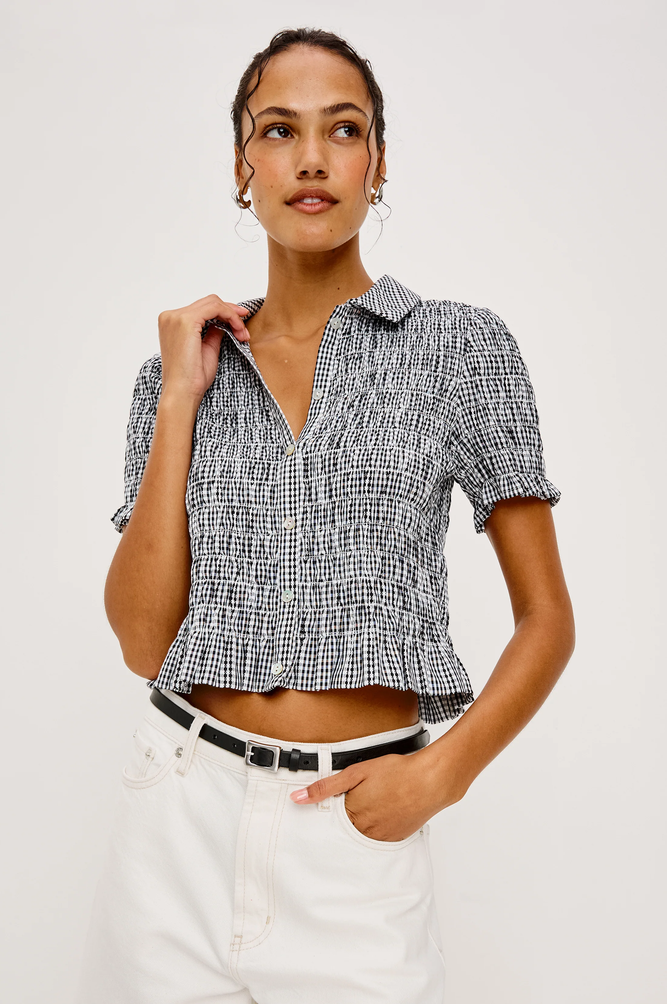 ALTON SHIRT - BLACK GINGHAM