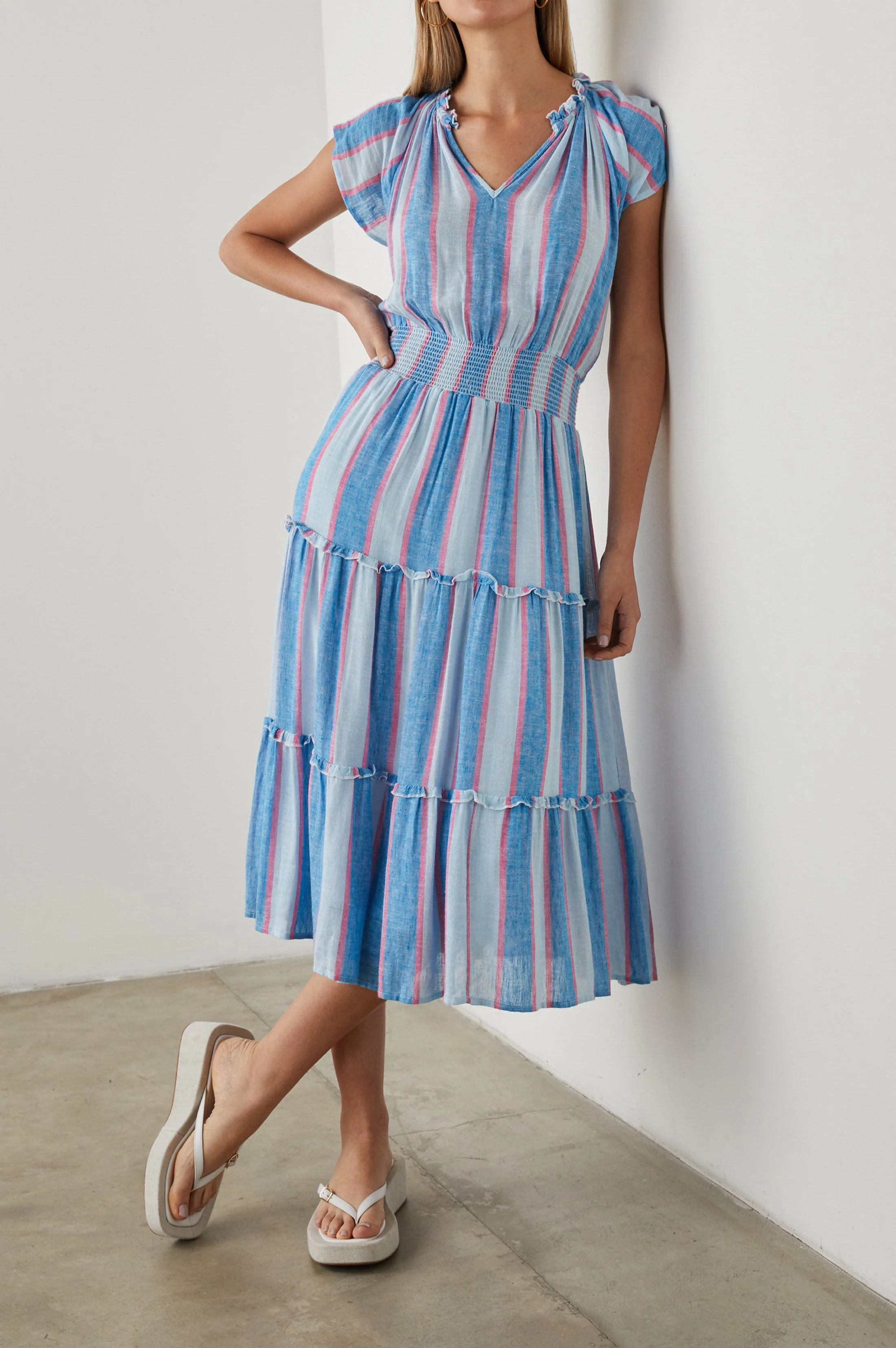AMELLIA DRESS - KONA STRIPE - Image 2