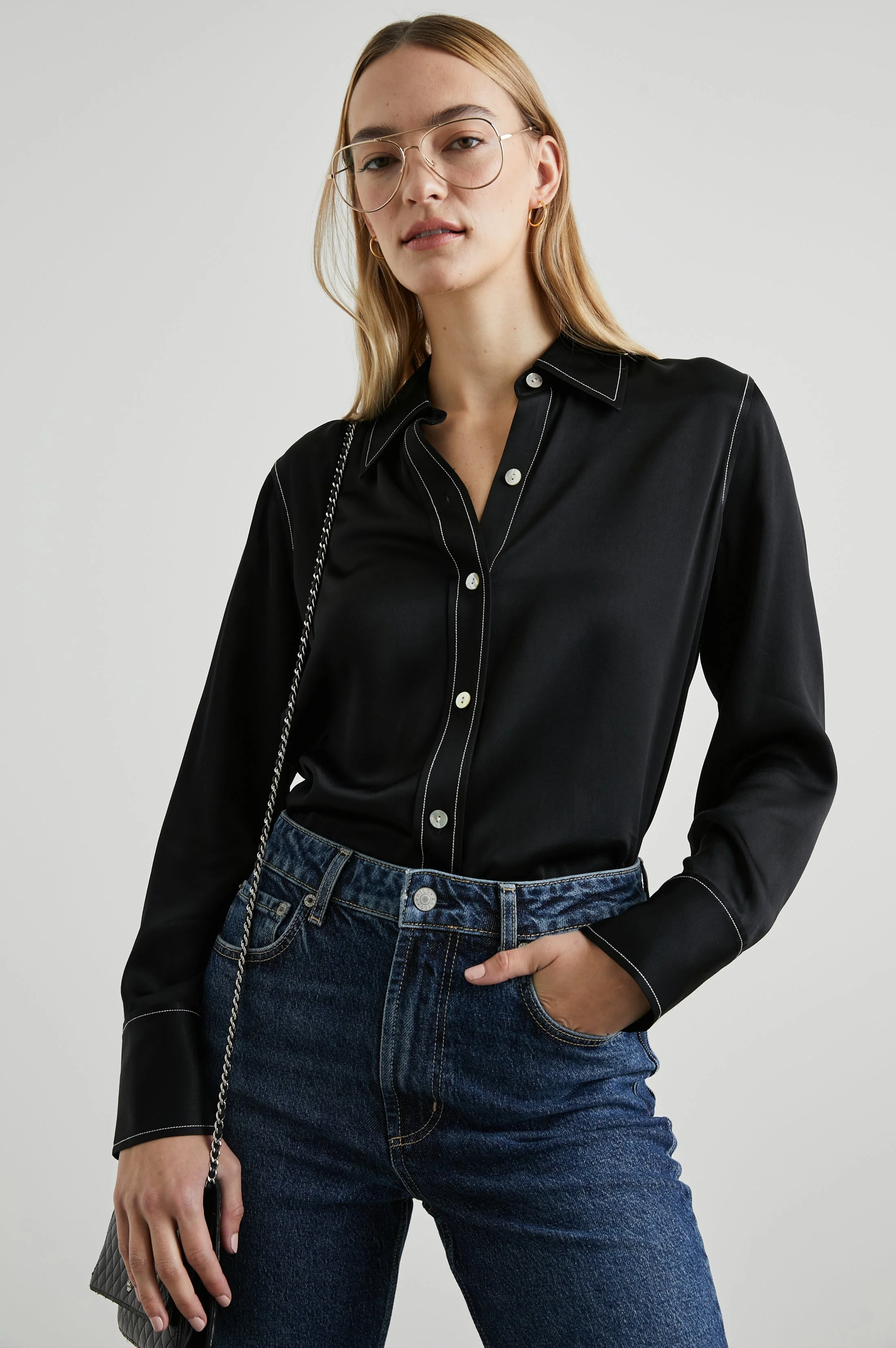 ANDREA TOP - BLACK - Image 4