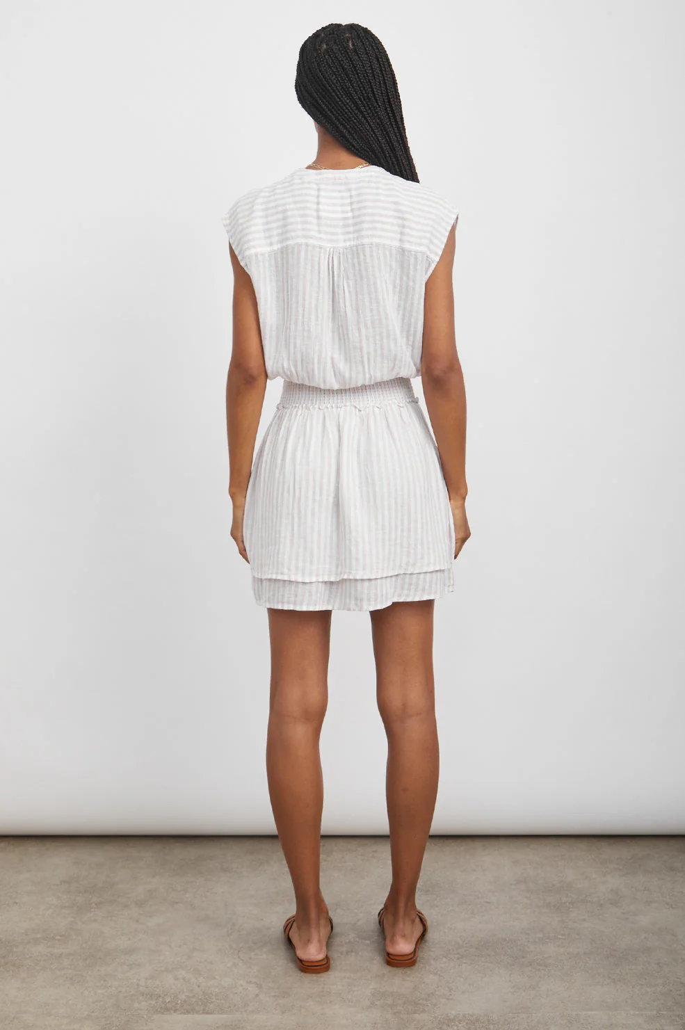 ANGELINA DRESS - DUNE STRIPE - Image 5
