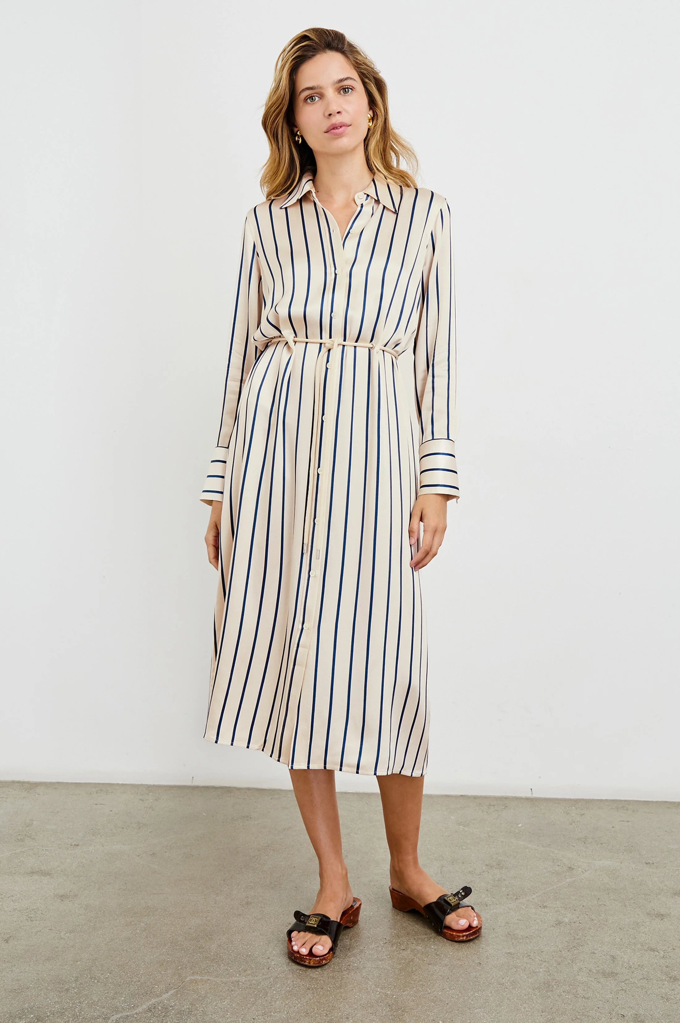 ANINA DRESS - CERAMIC NAVY STRIPE