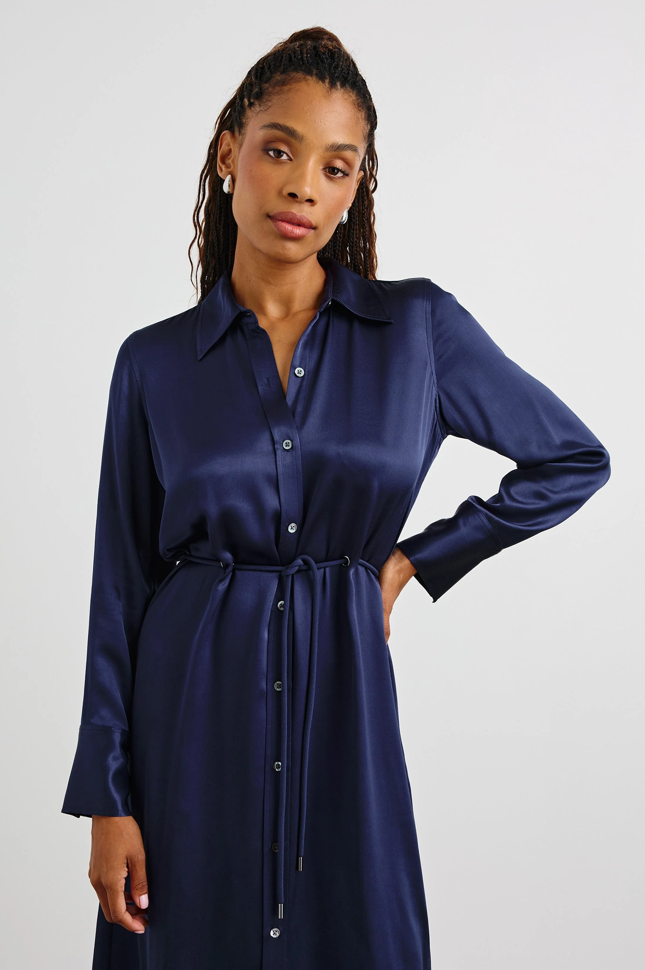ANINA DRESS - NAVY - Image 2