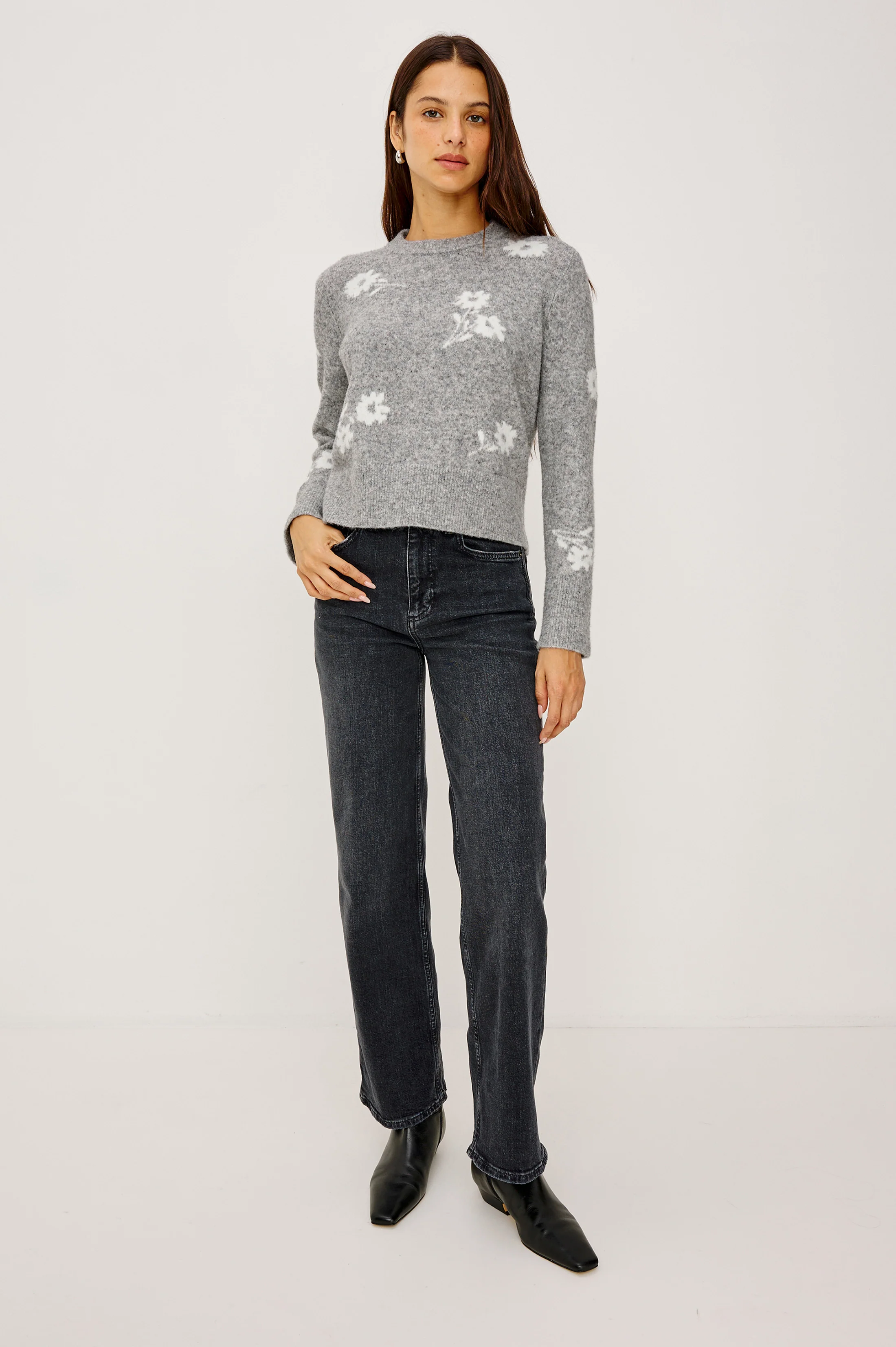 ANISE SWEATER - HEATHER FLORAL - Image 3