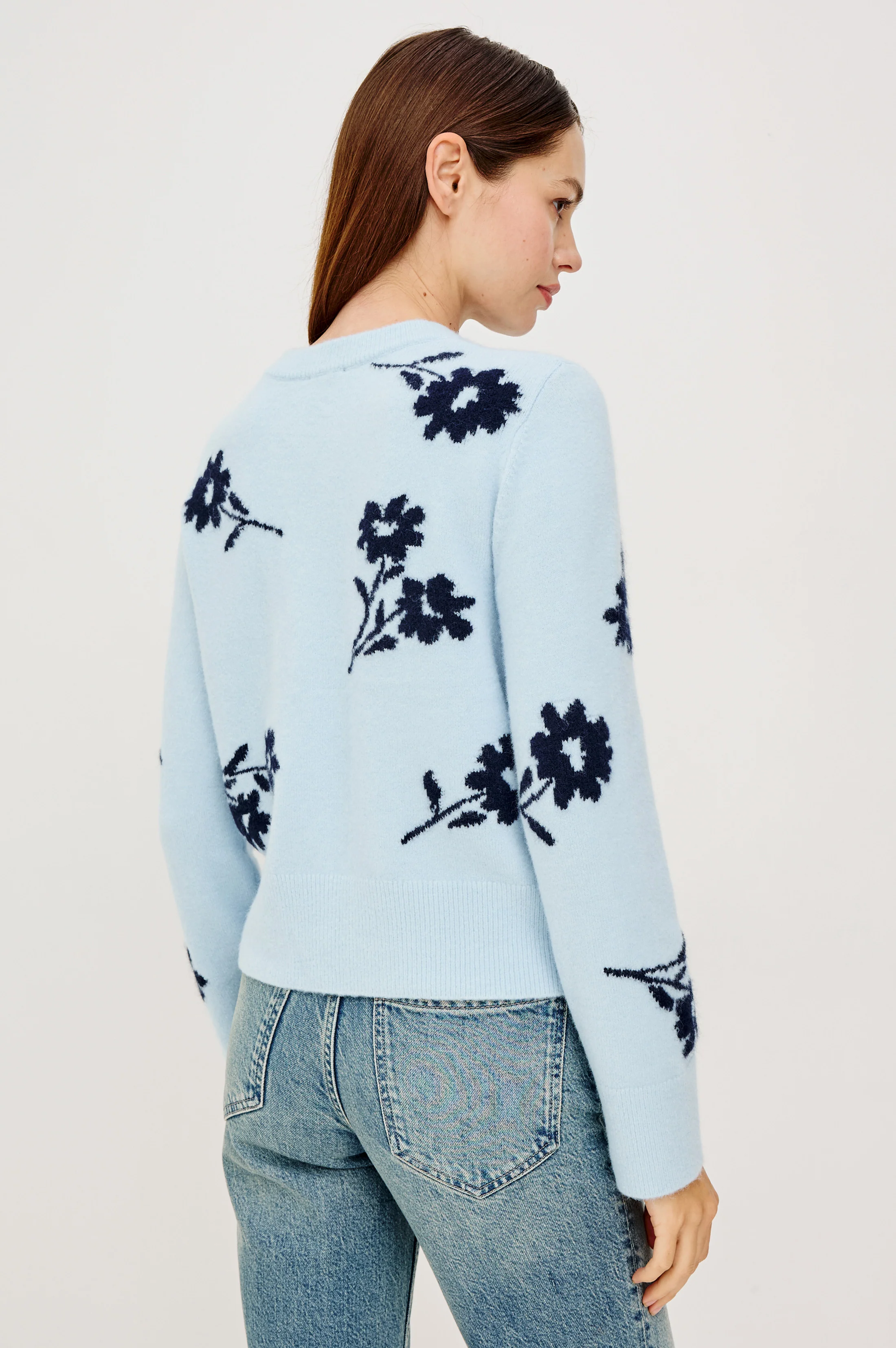 ANISE SWEATER - WINTER BLUE FLORAL - Image 5