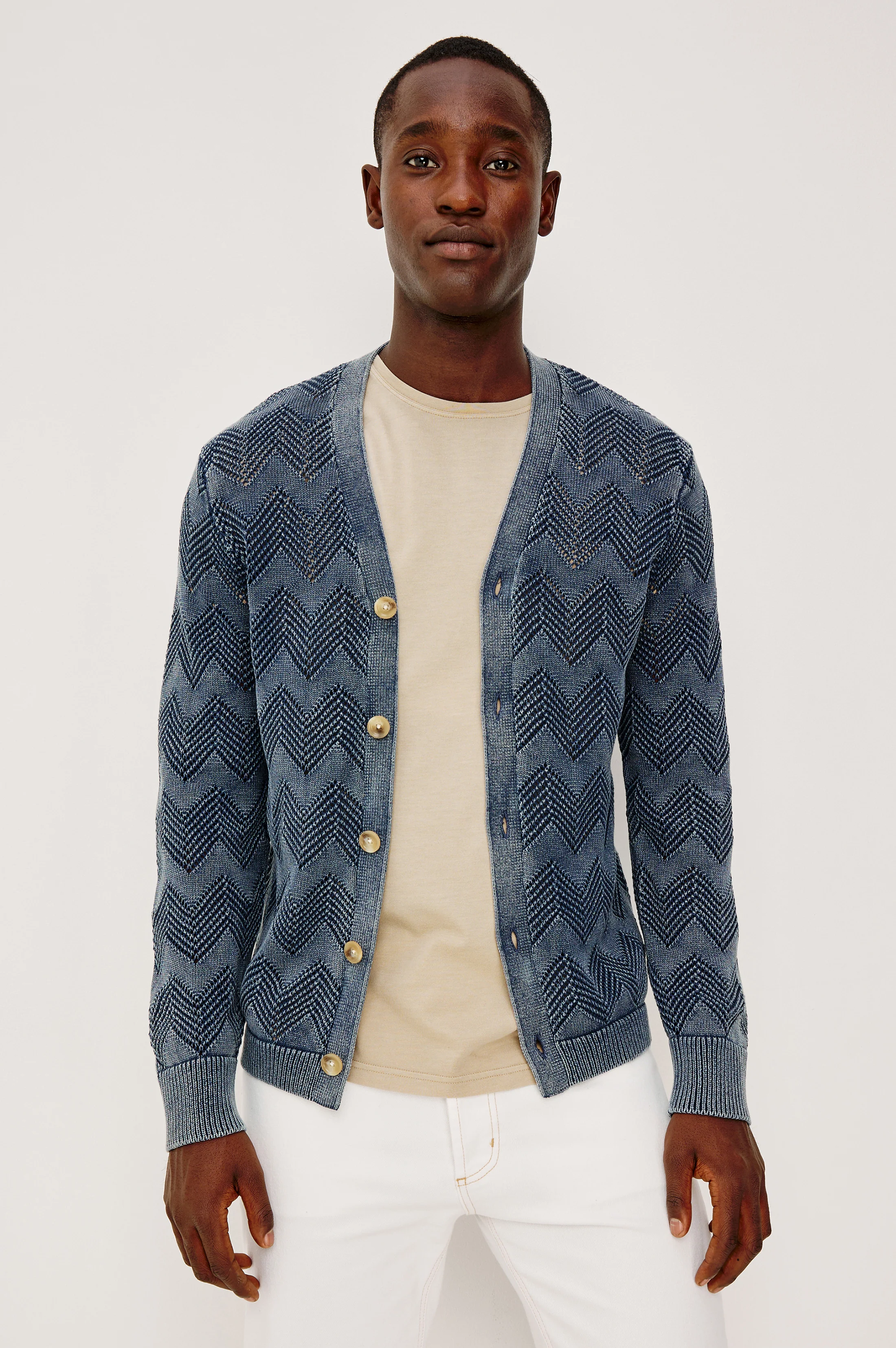 ASHE CARDIGAN - SUNFADED NAVY