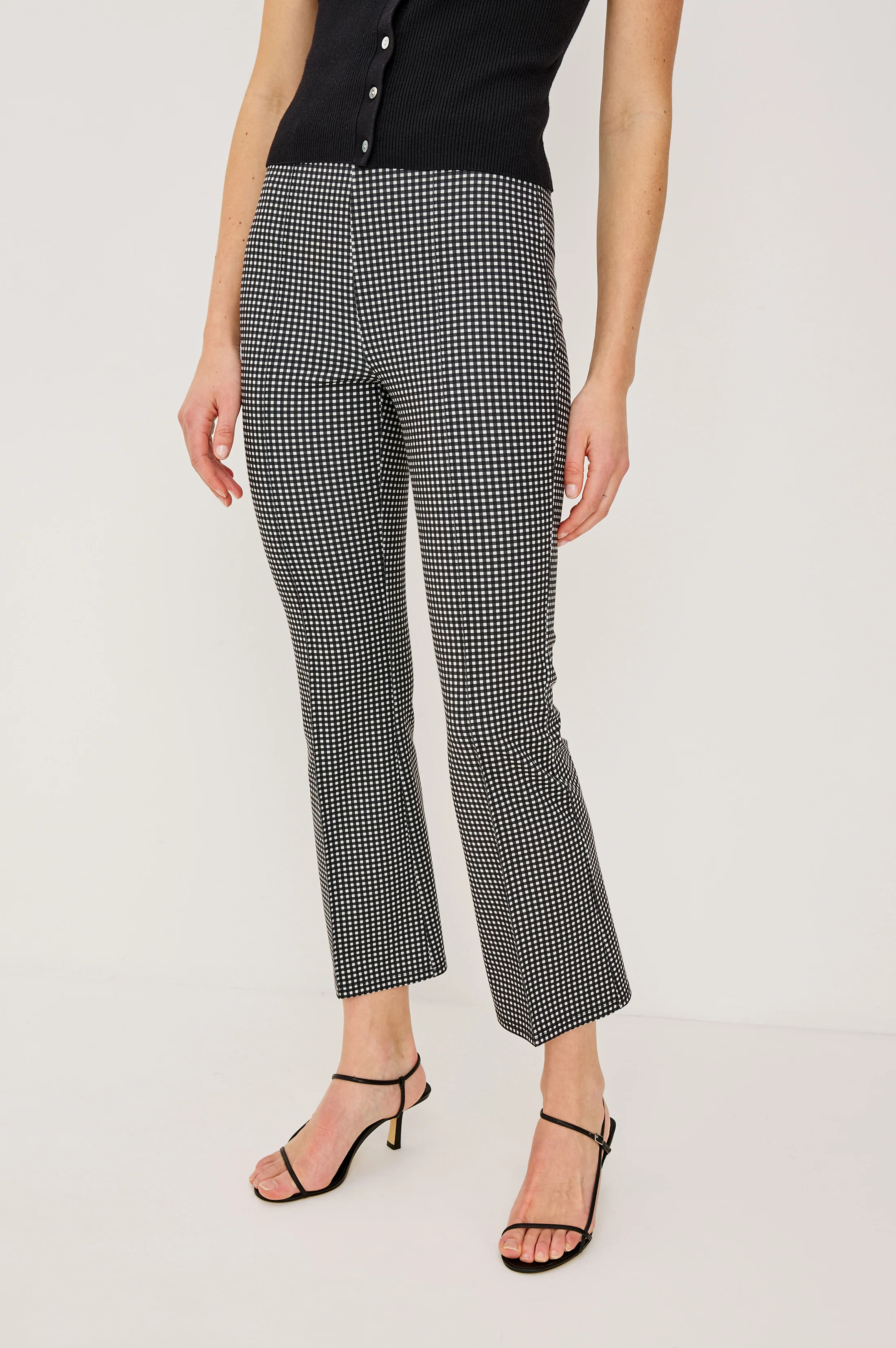 AURAY PANT - BLACK GINGHAM
