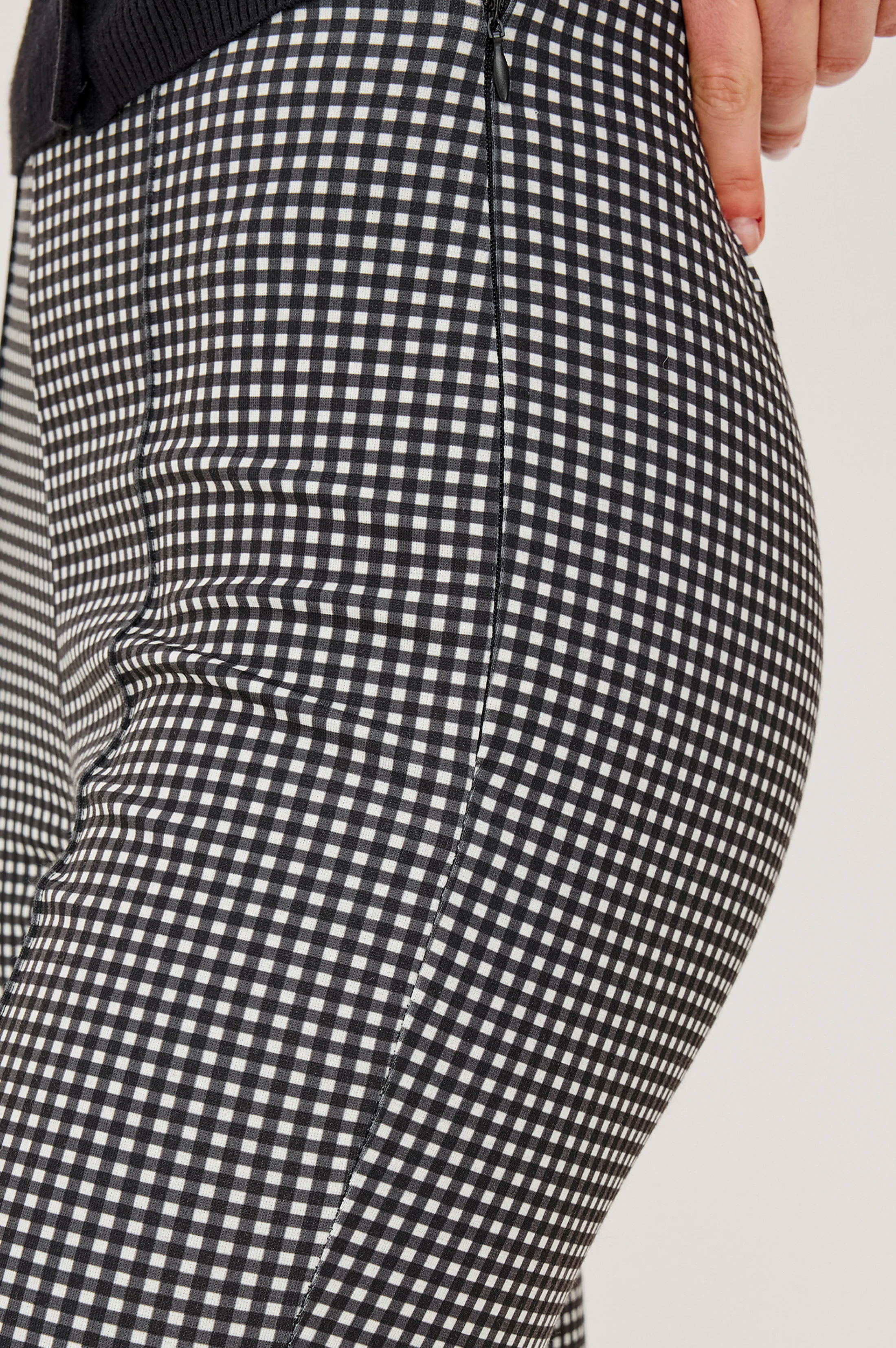 AURAY PANT - BLACK GINGHAM - Image 2