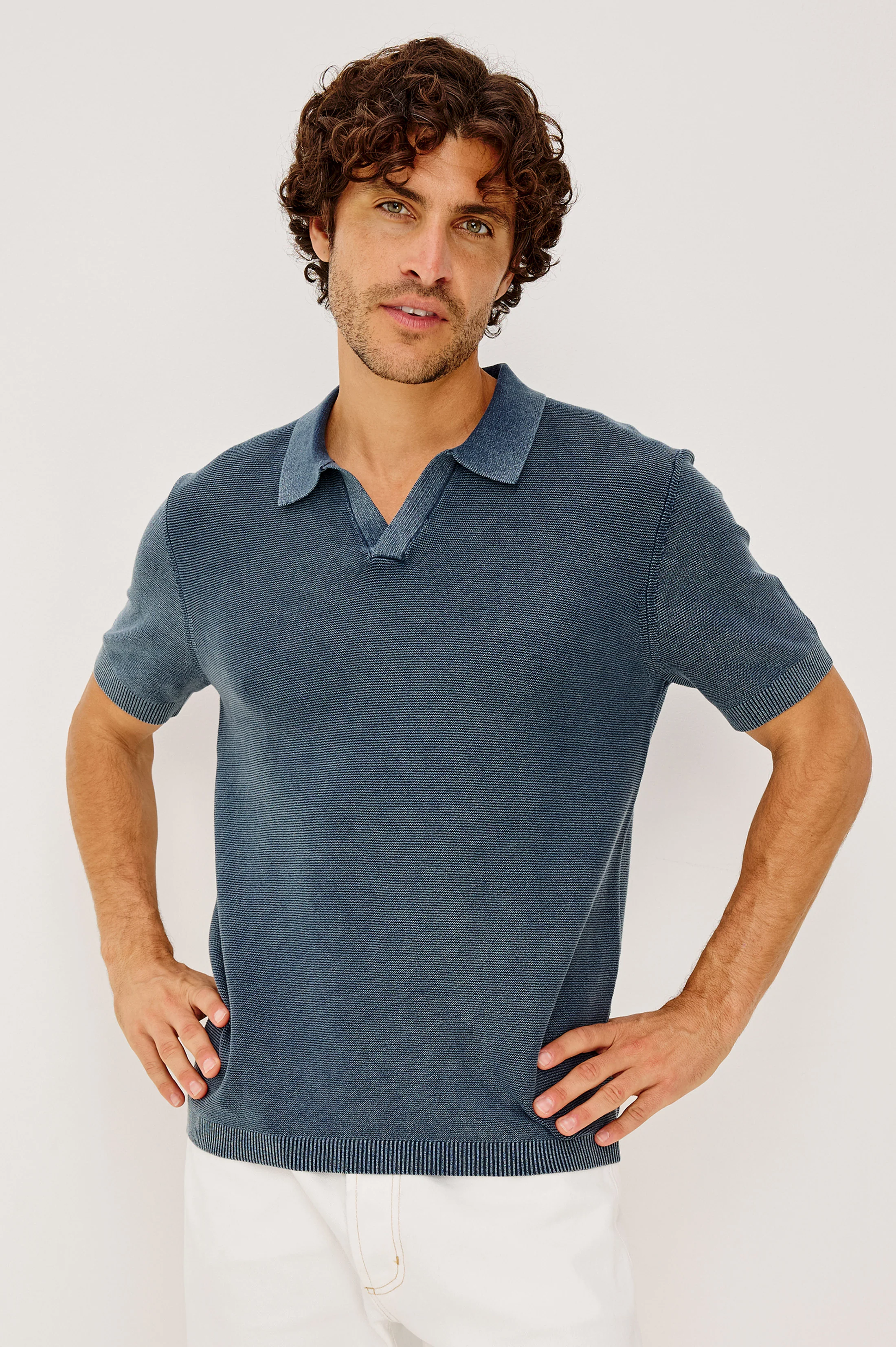 BAKER POLO SHIRT - SUNWASHED NAVY