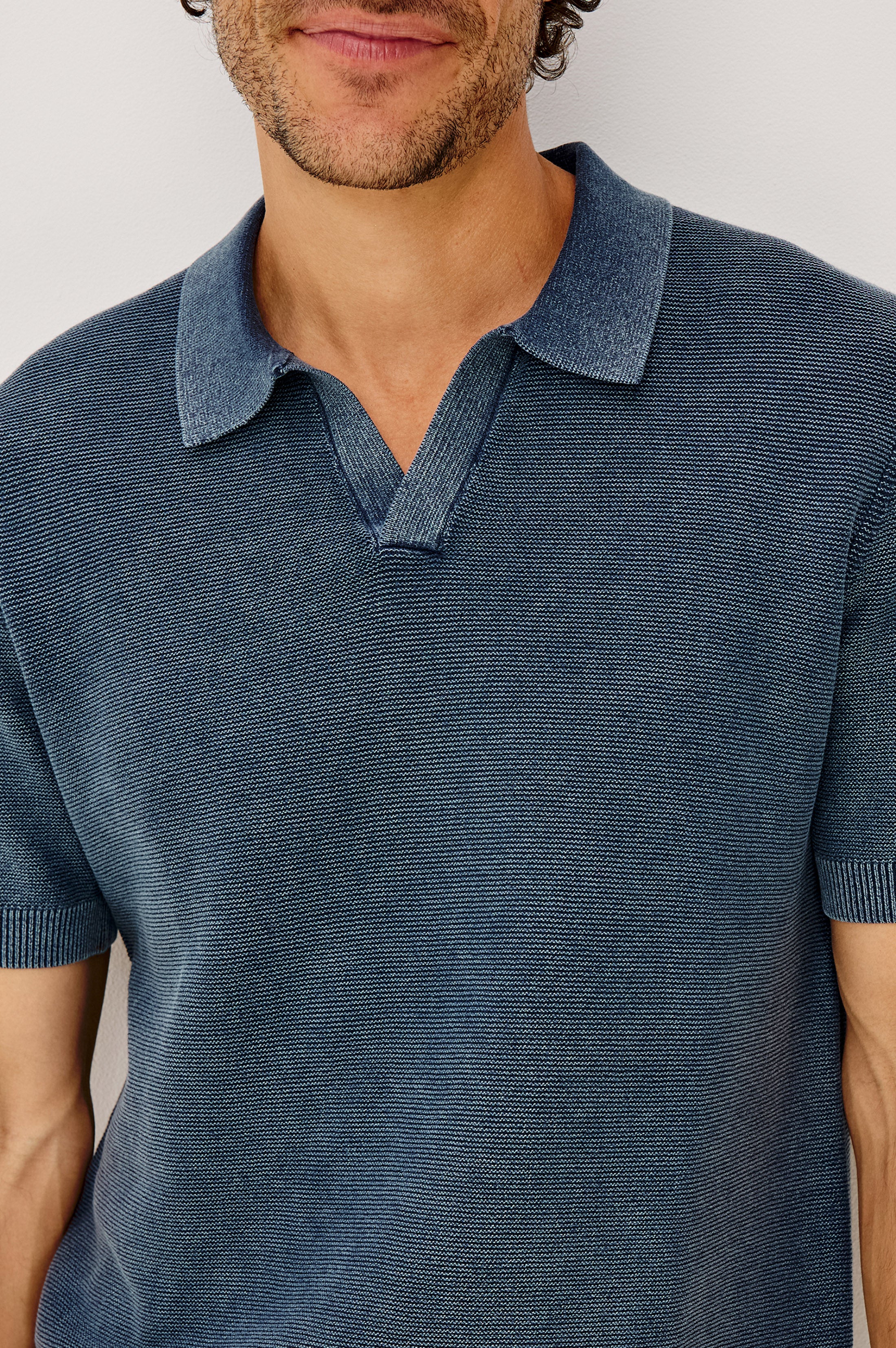 BAKER POLO SHIRT - SUNWASHED NAVY - Image 2
