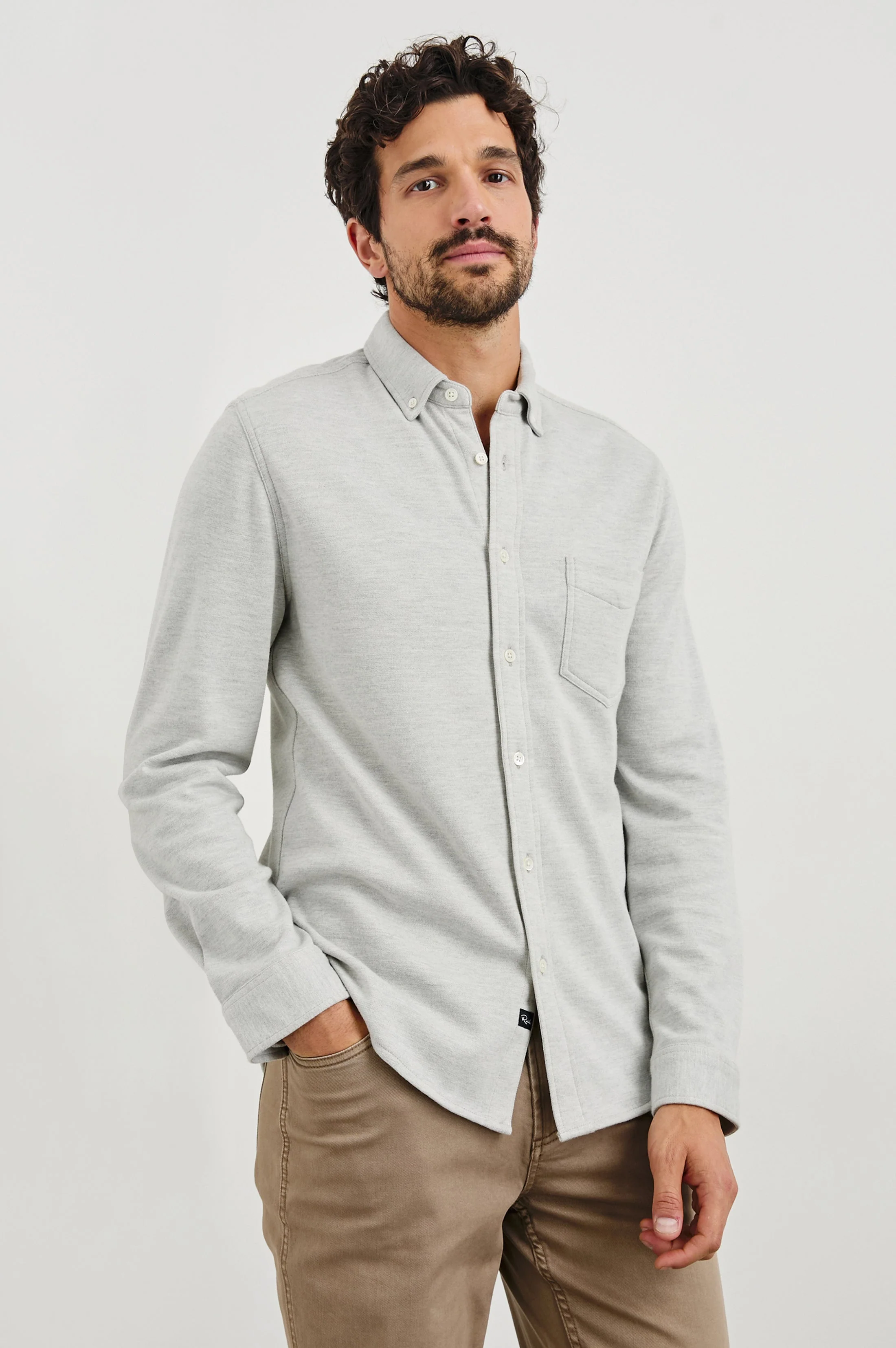 BERKELEY SHIRT - LIGHT GREY - Image 2