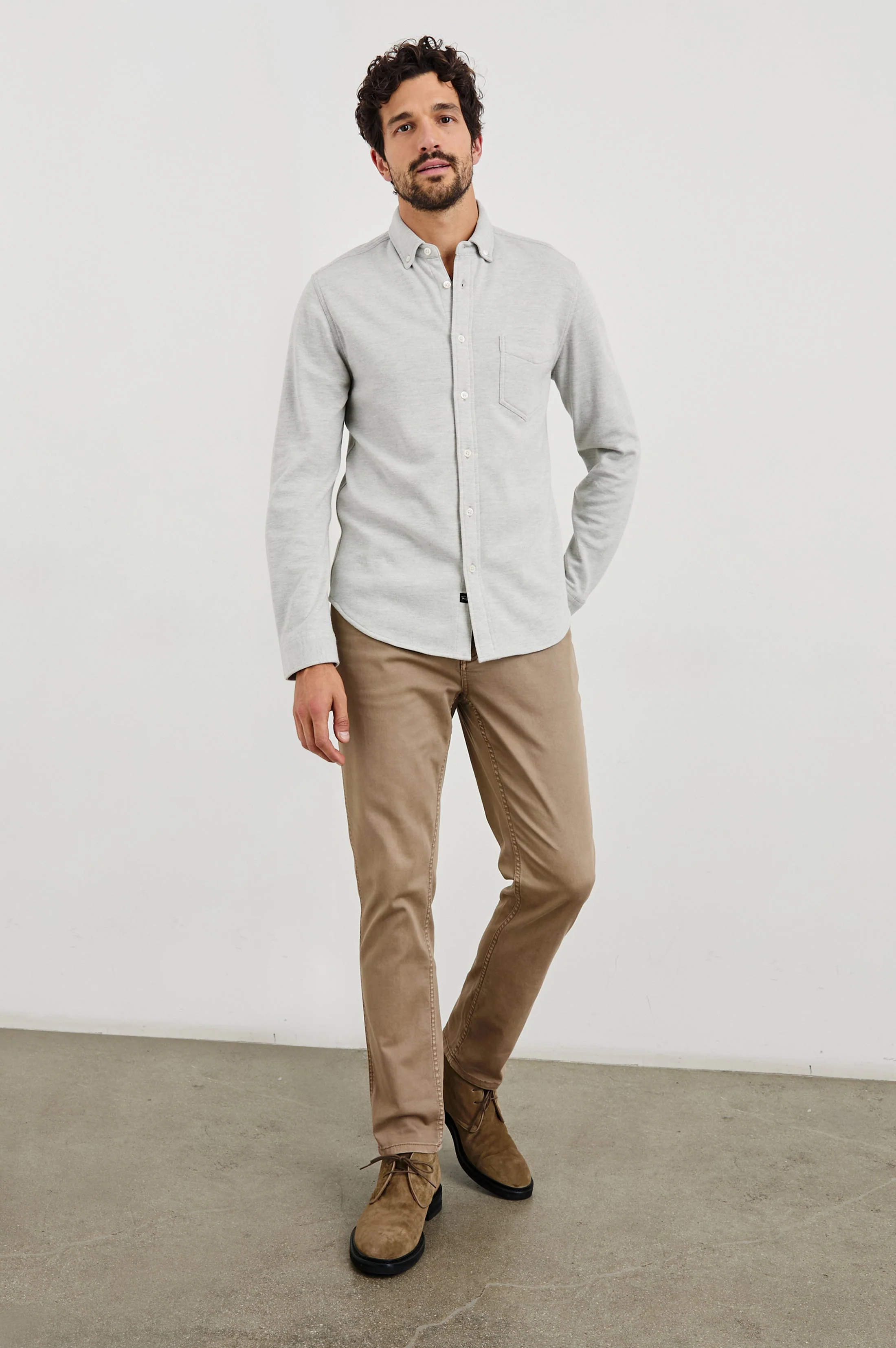 BERKELEY SHIRT - LIGHT GREY - Image 3