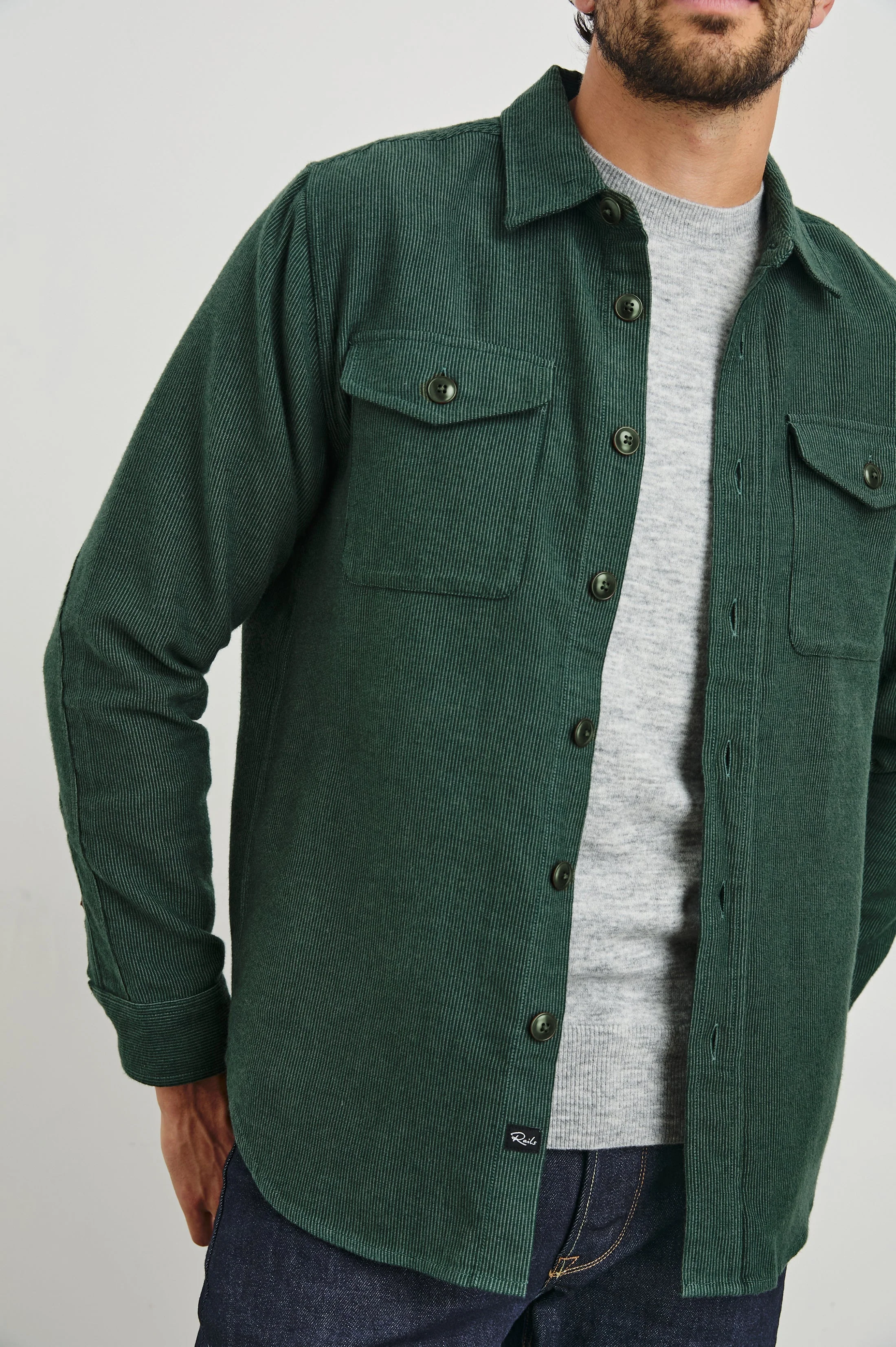 BURR SHIRT JACKET - CREEPING VINE - Image 2