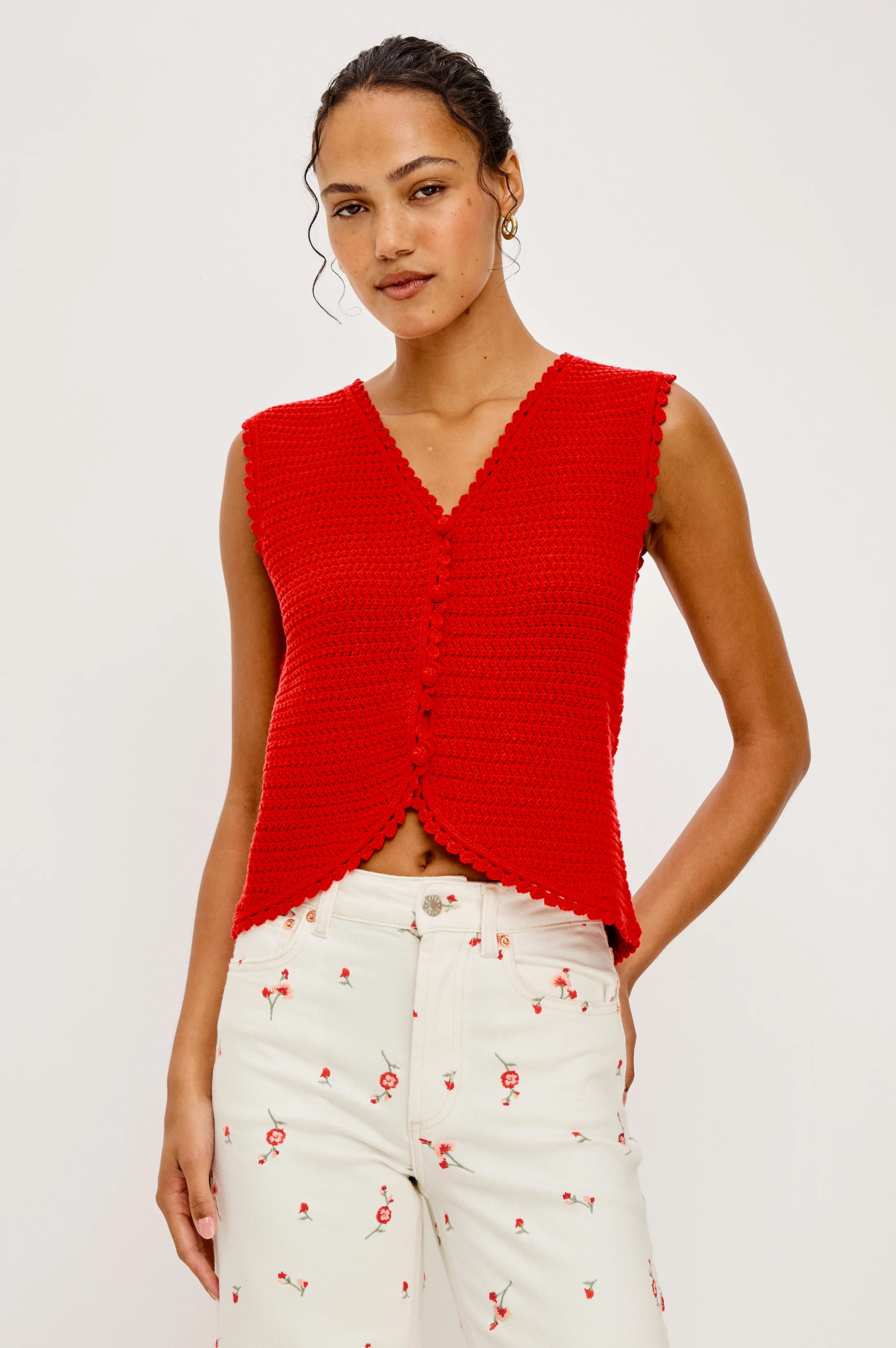 CALYPSO VEST - SCARLET
