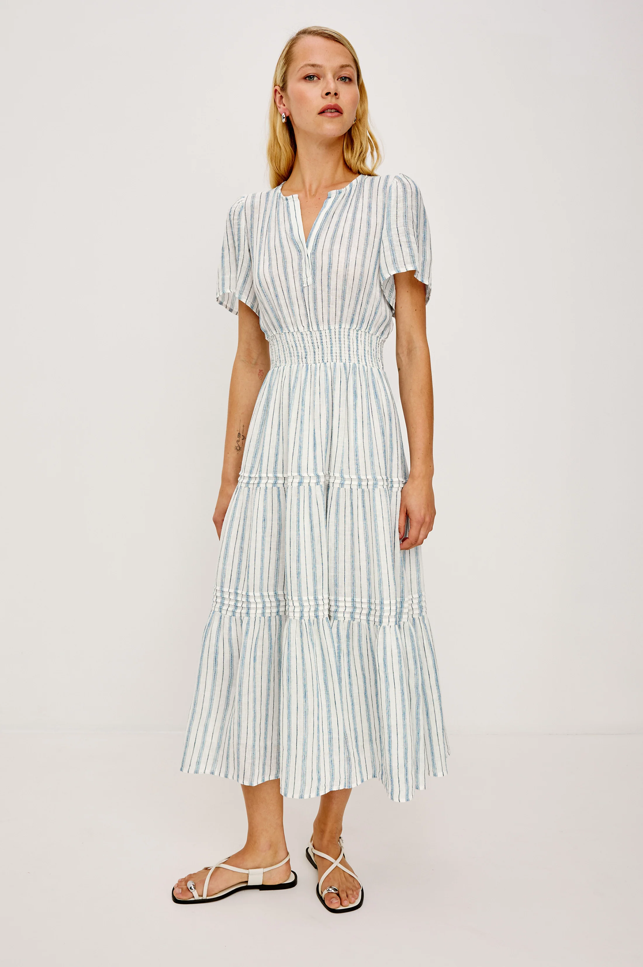 CANNES DRESS - WINDWARD STRIPE - Image 3