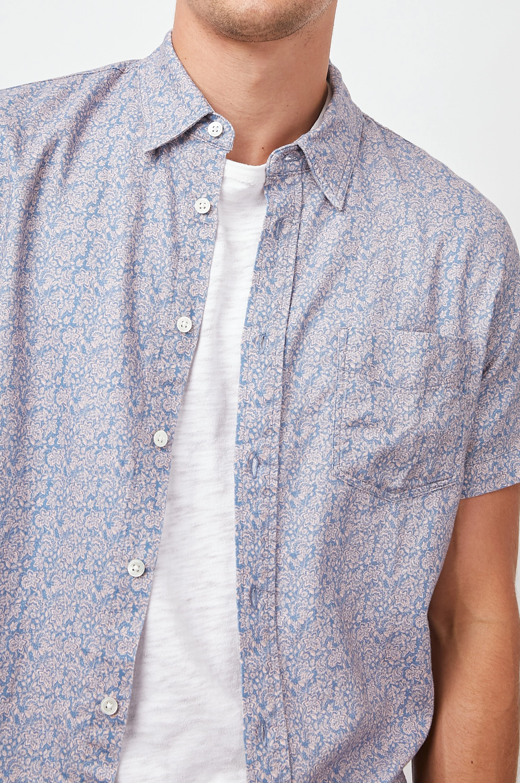 CARSON SHIRT - FLORA BLOOM PEACH - Image 3