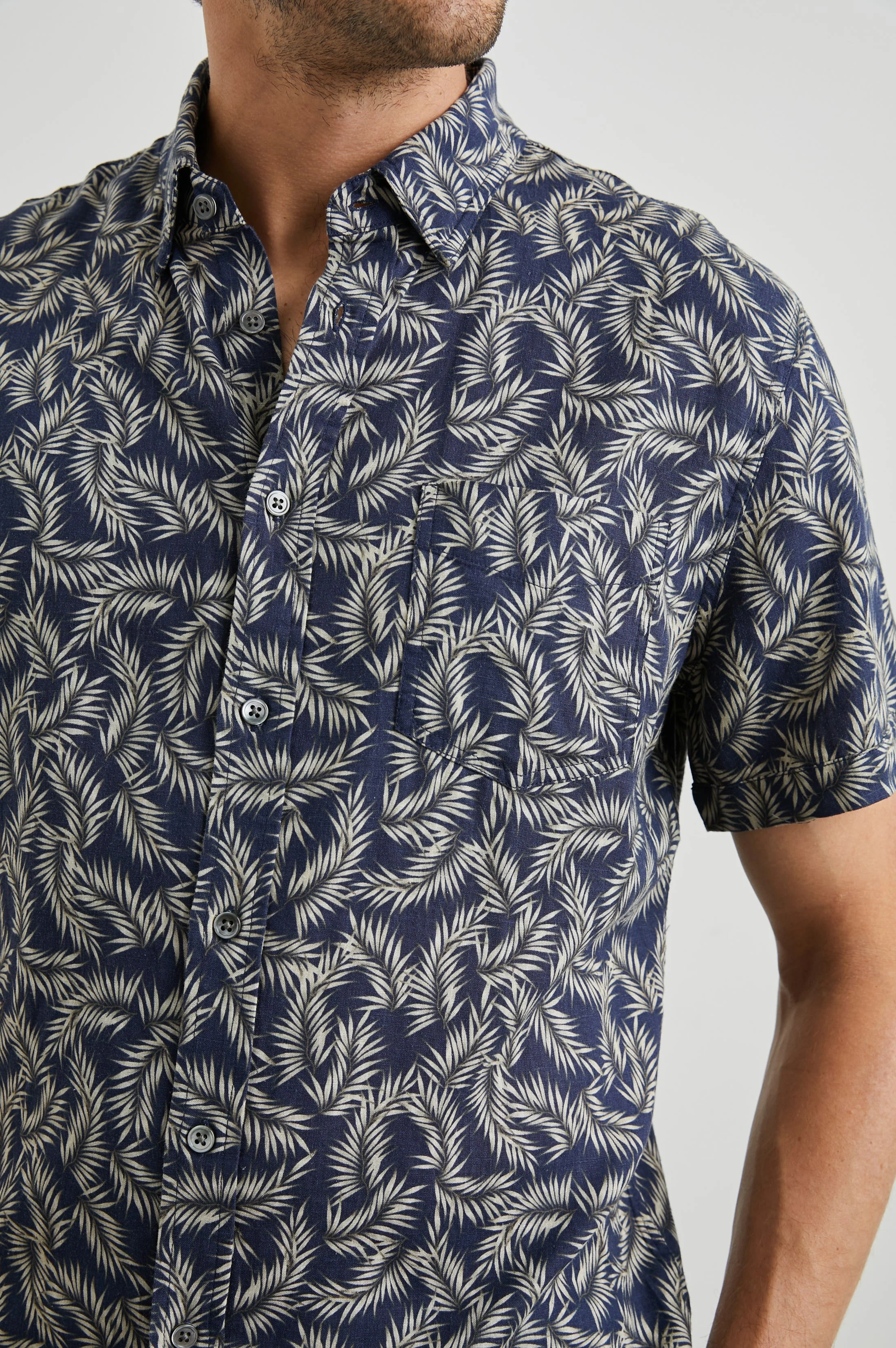 CARSON SHIRT - PALM AMERICANO NAVY - Image 2