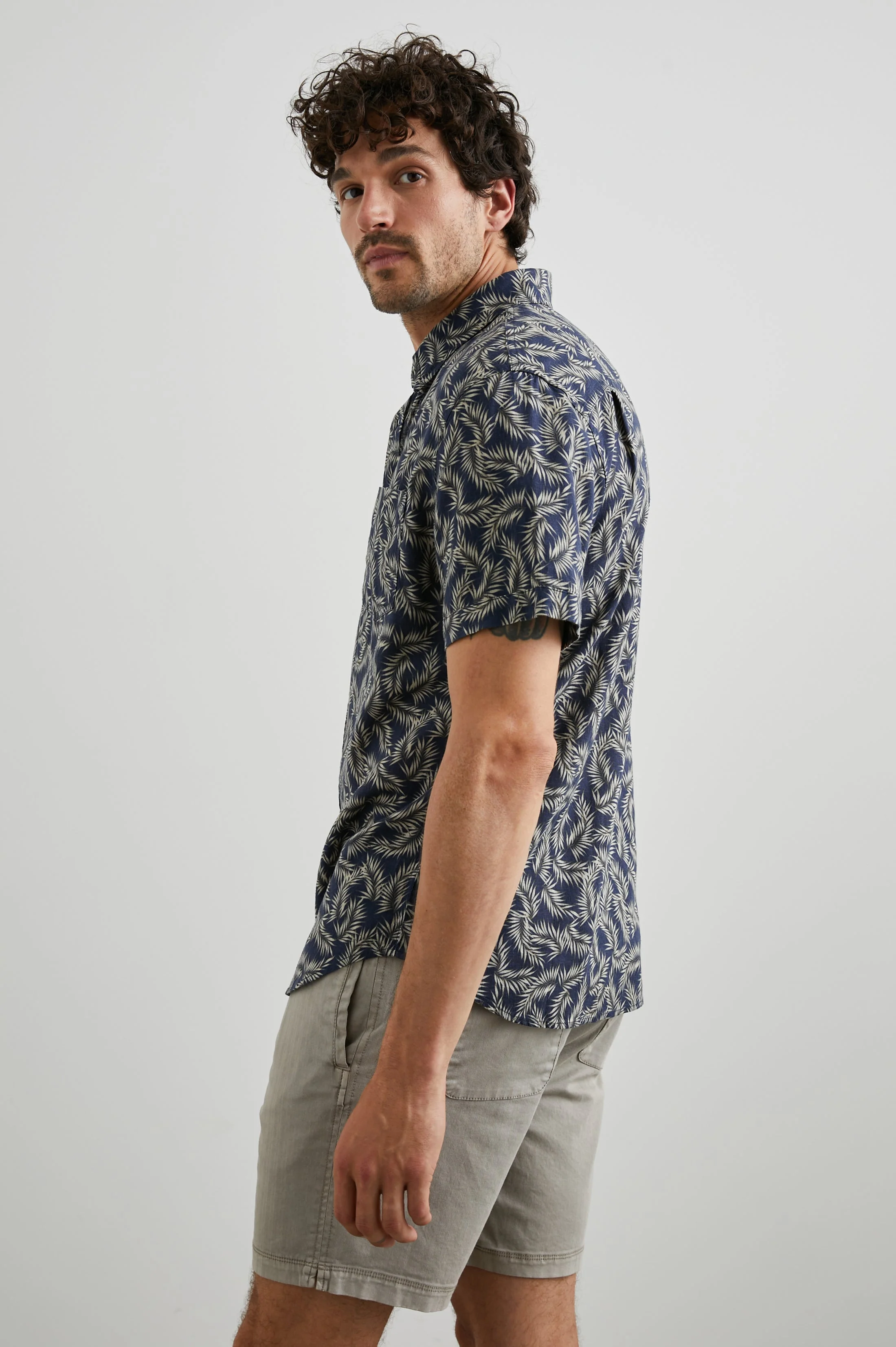 CARSON SHIRT - PALM AMERICANO NAVY - Image 3
