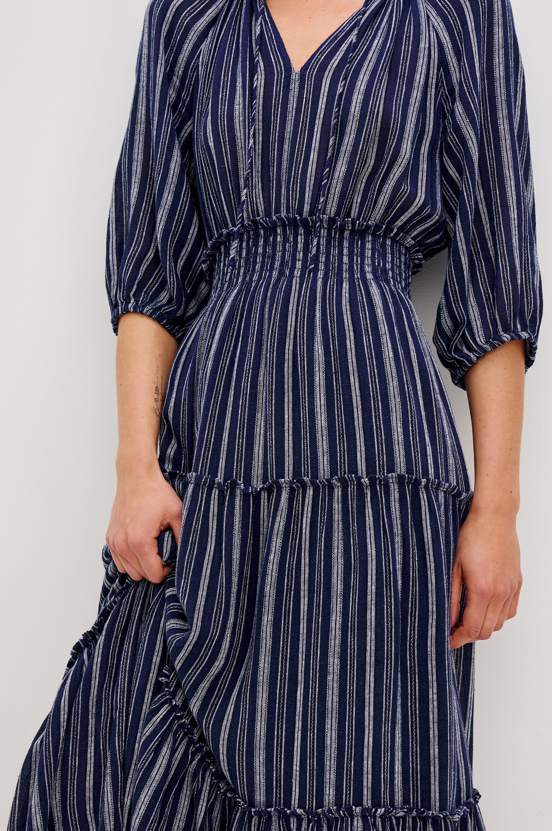 CATERINE DRESS - ROCHE STRIPE - Image 2