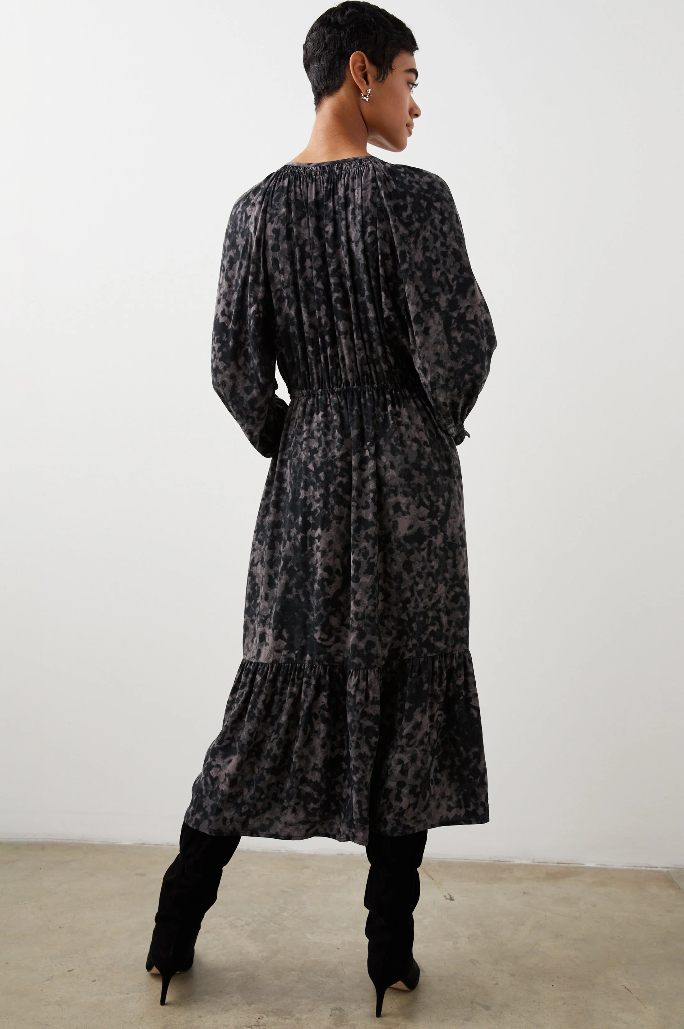 CECE DRESS - CHARCOAL TORTOISE - Image 5