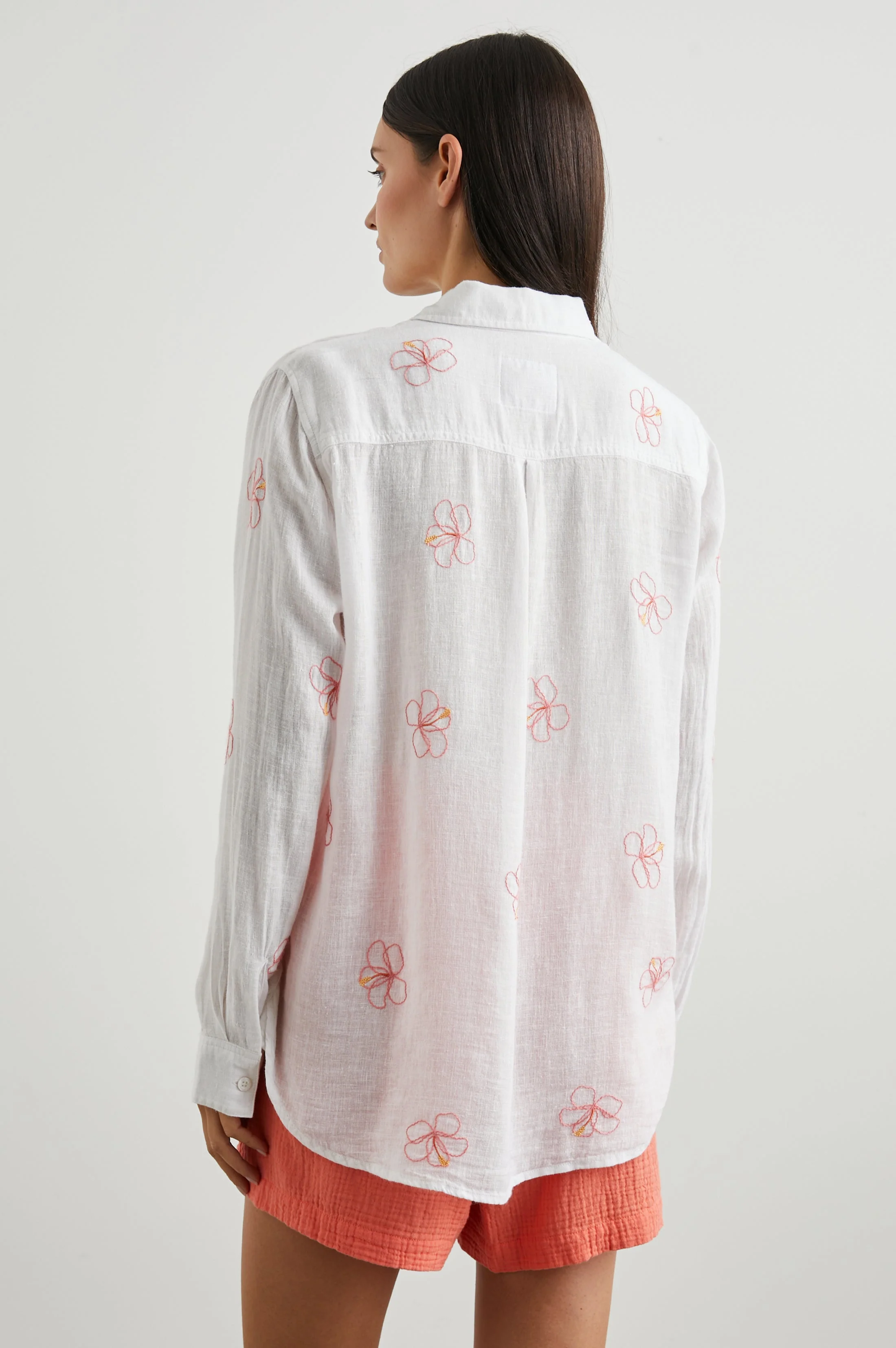 CHARLI SHIRT - HIBISCUS EMBROIDERY - Image 5