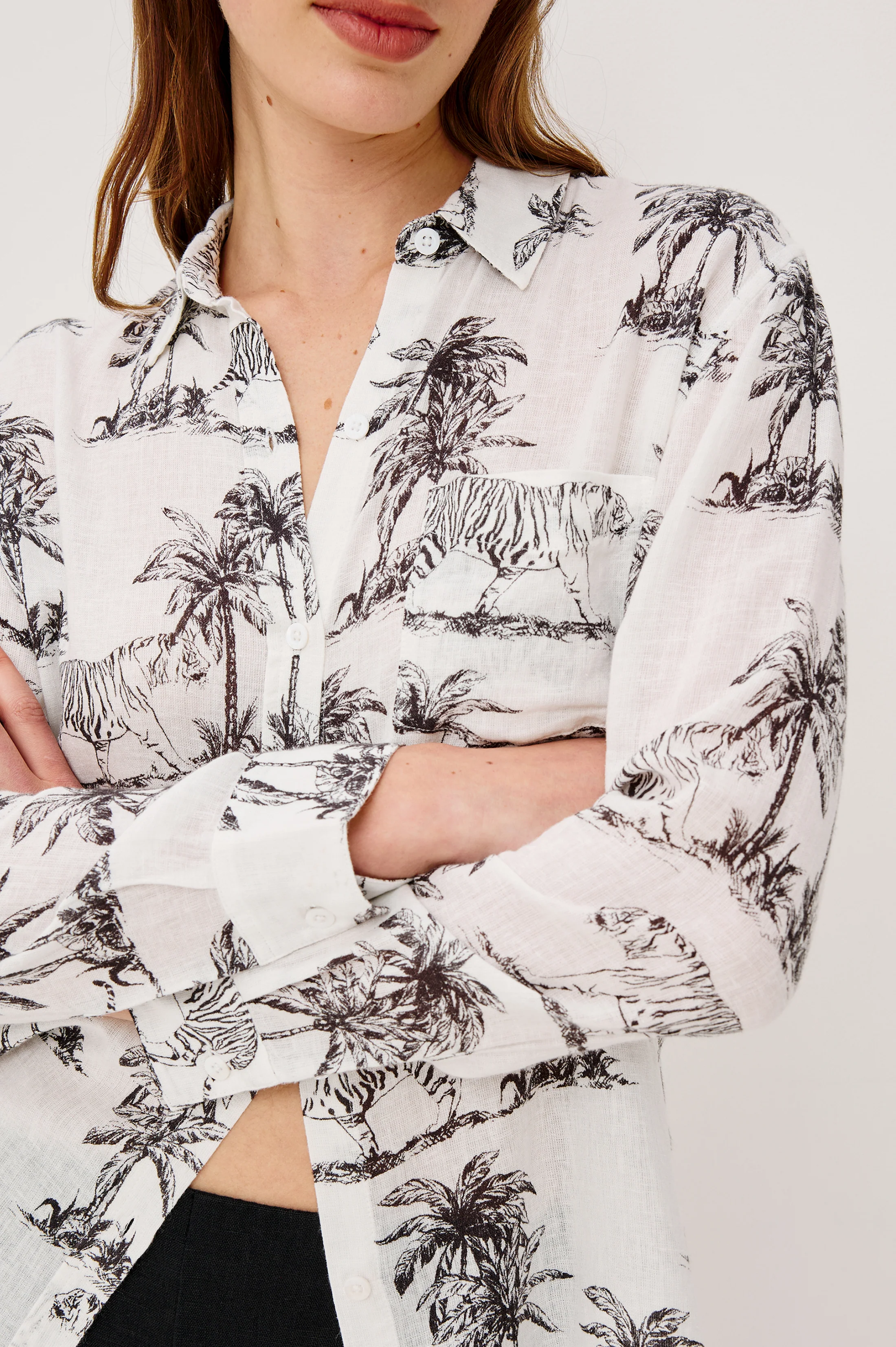 CHARLI SHIRT - IVORY BENGAL - Image 2