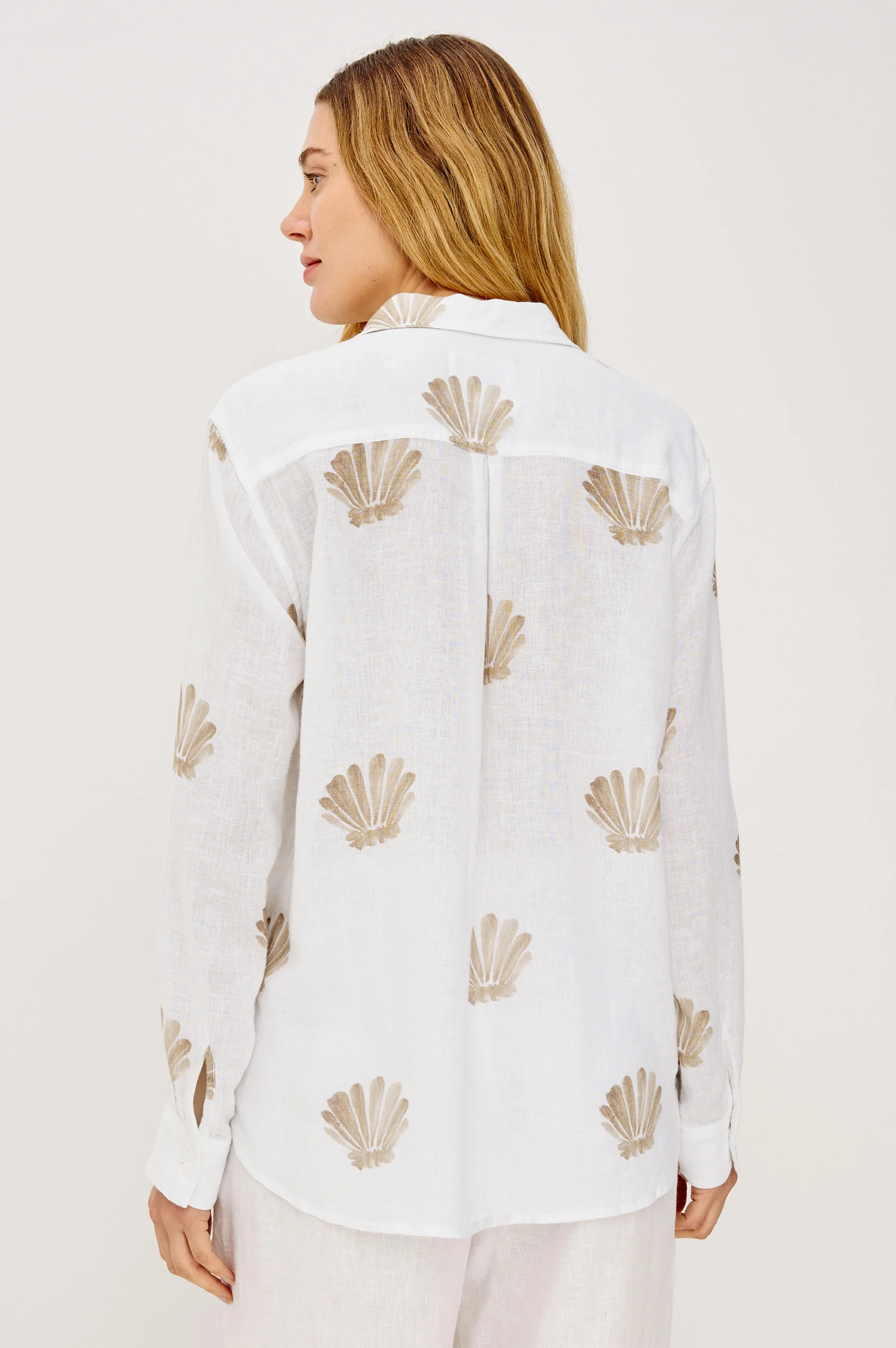 CHARLI SHIRT - TAUPE SEASHELLS - Image 5