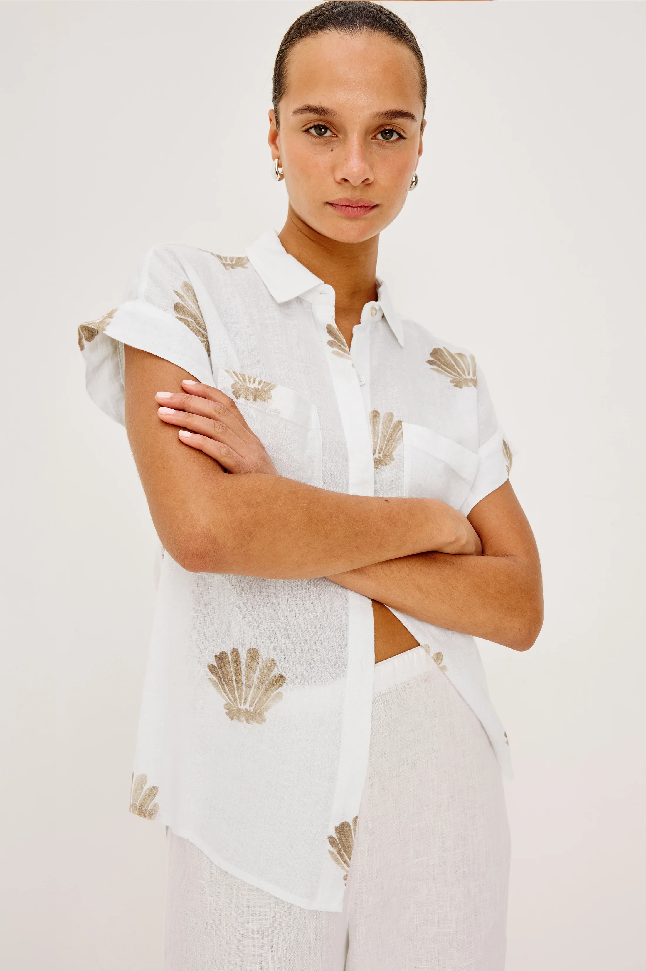 CITO SHIRT - TAUPE SEASHELLS - Image 4