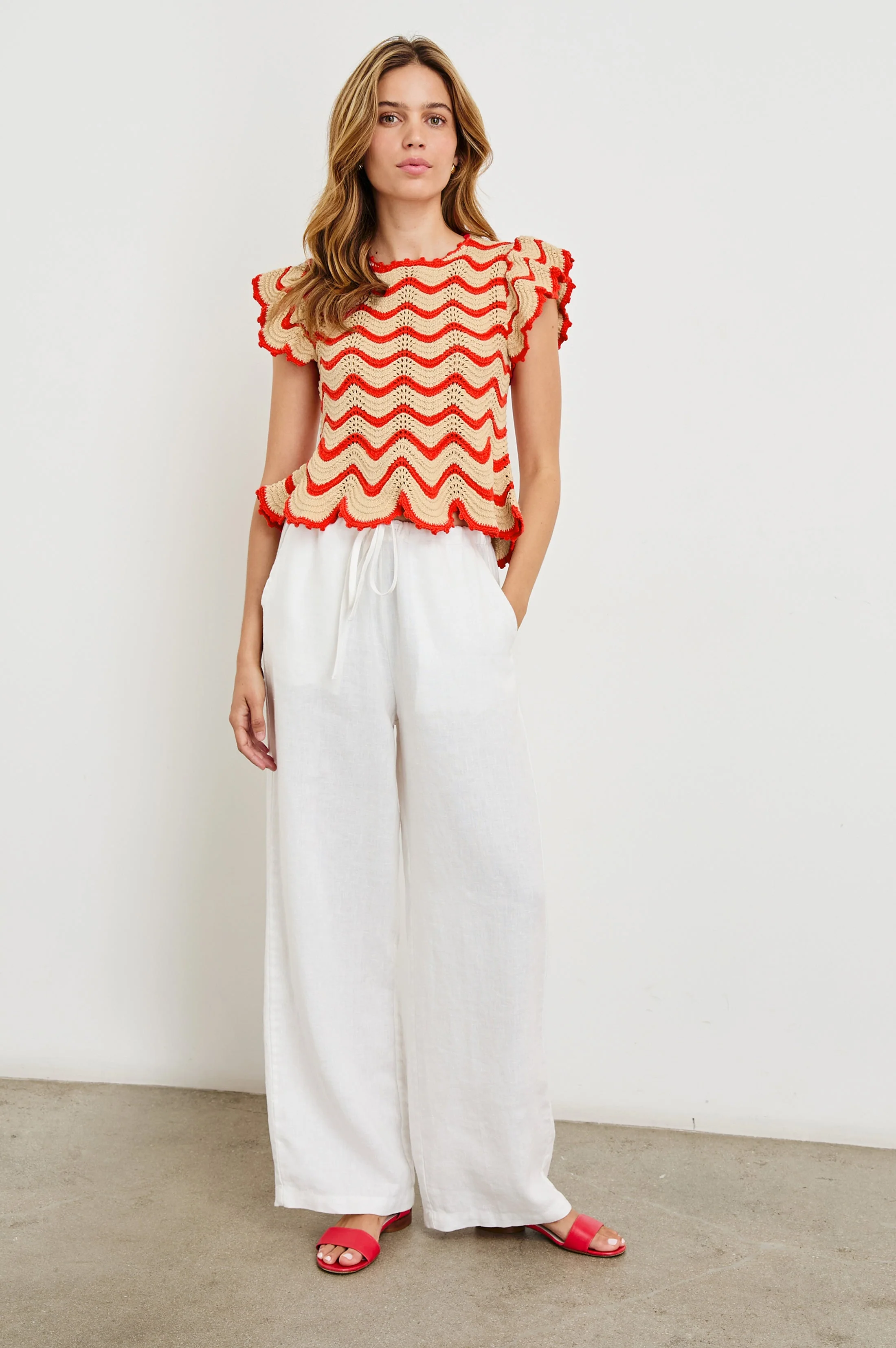 COEN TOP - CHERRY OAT STRIPE - Image 4