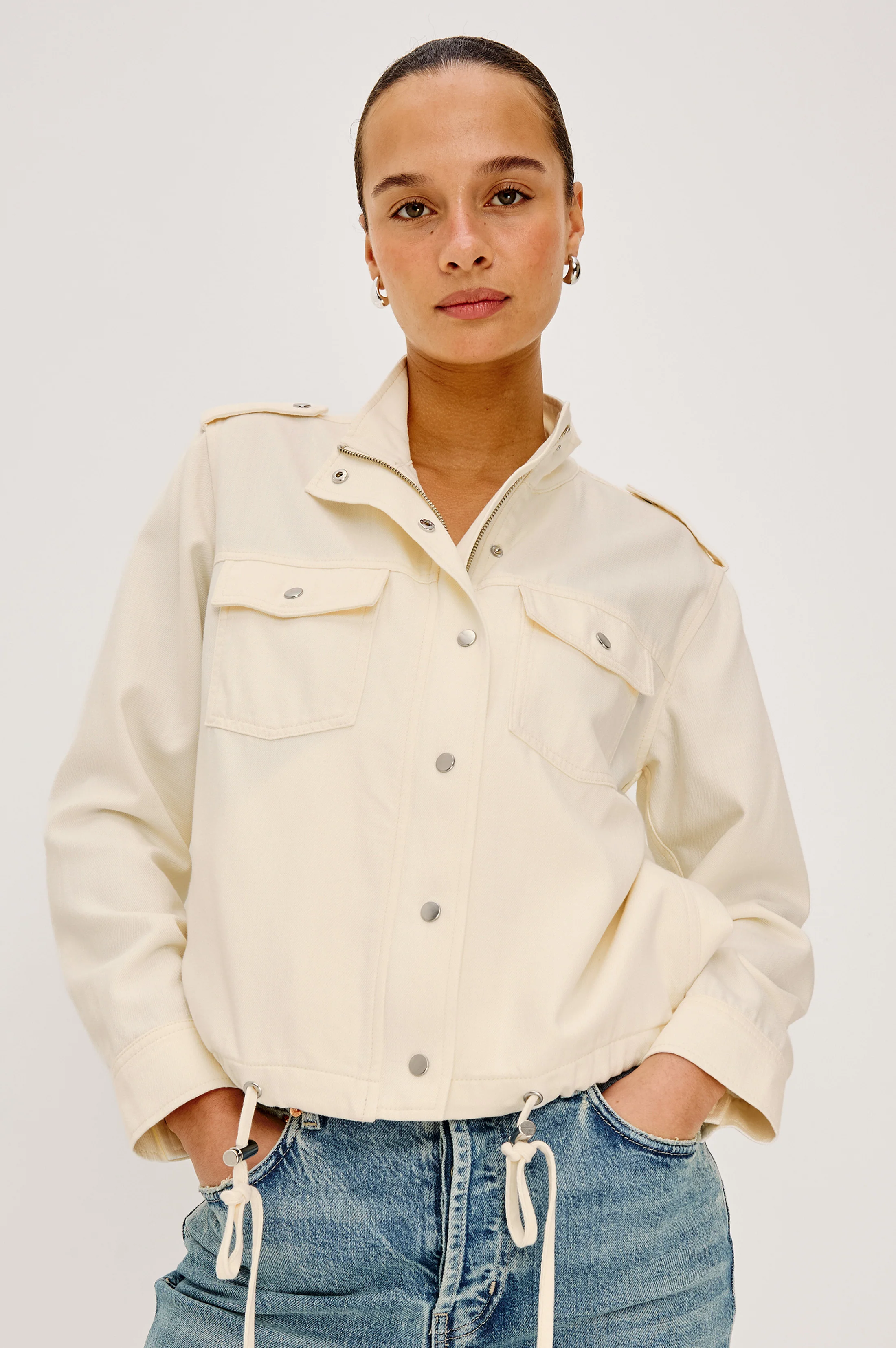 COLLINS JACKET - IVORY - Image 4