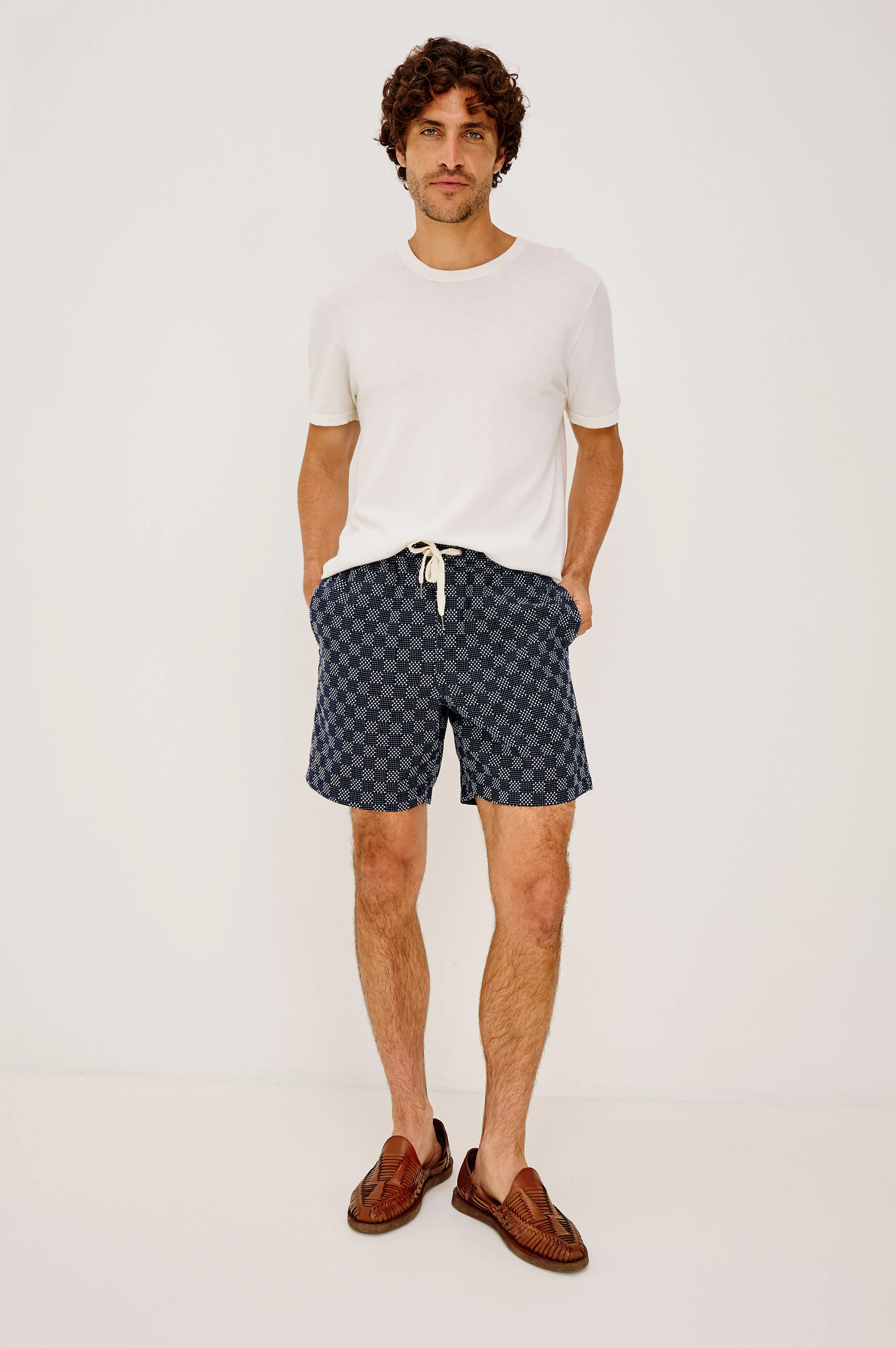 CRUZ SHORT - NAVY SASHIKO