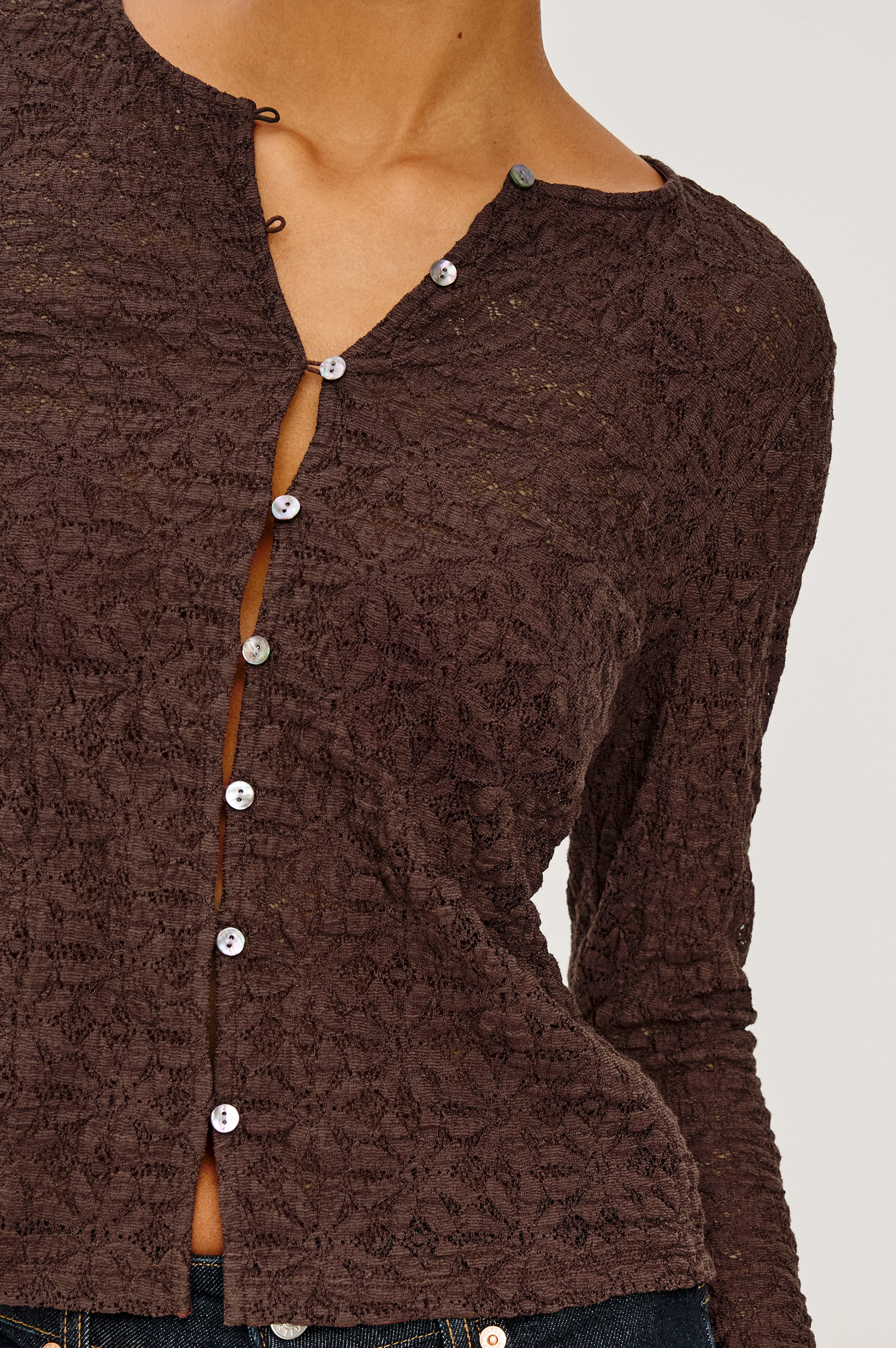 CYRAH TOP - WALNUT - Image 2