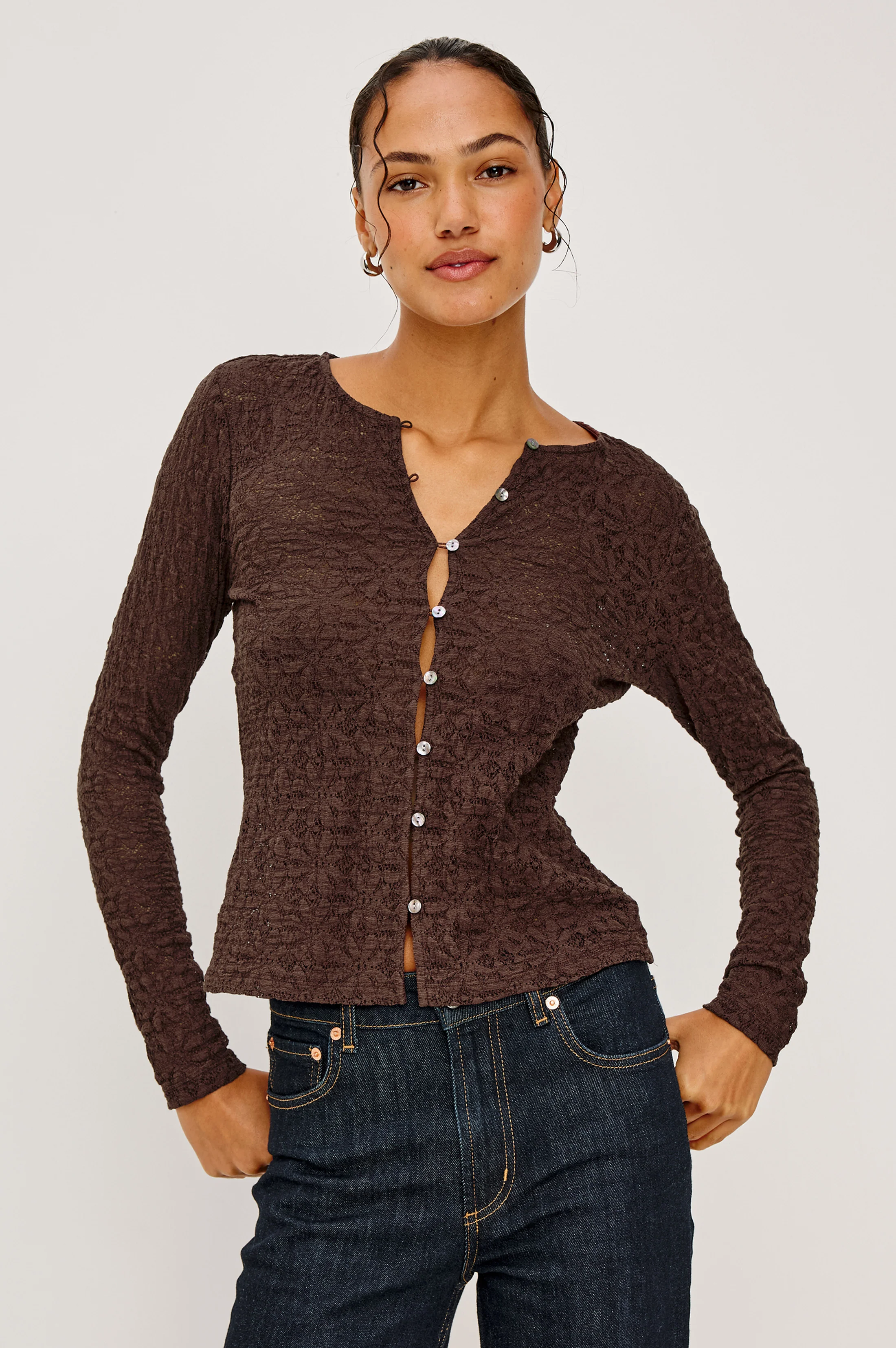 CYRAH TOP - WALNUT - Image 4