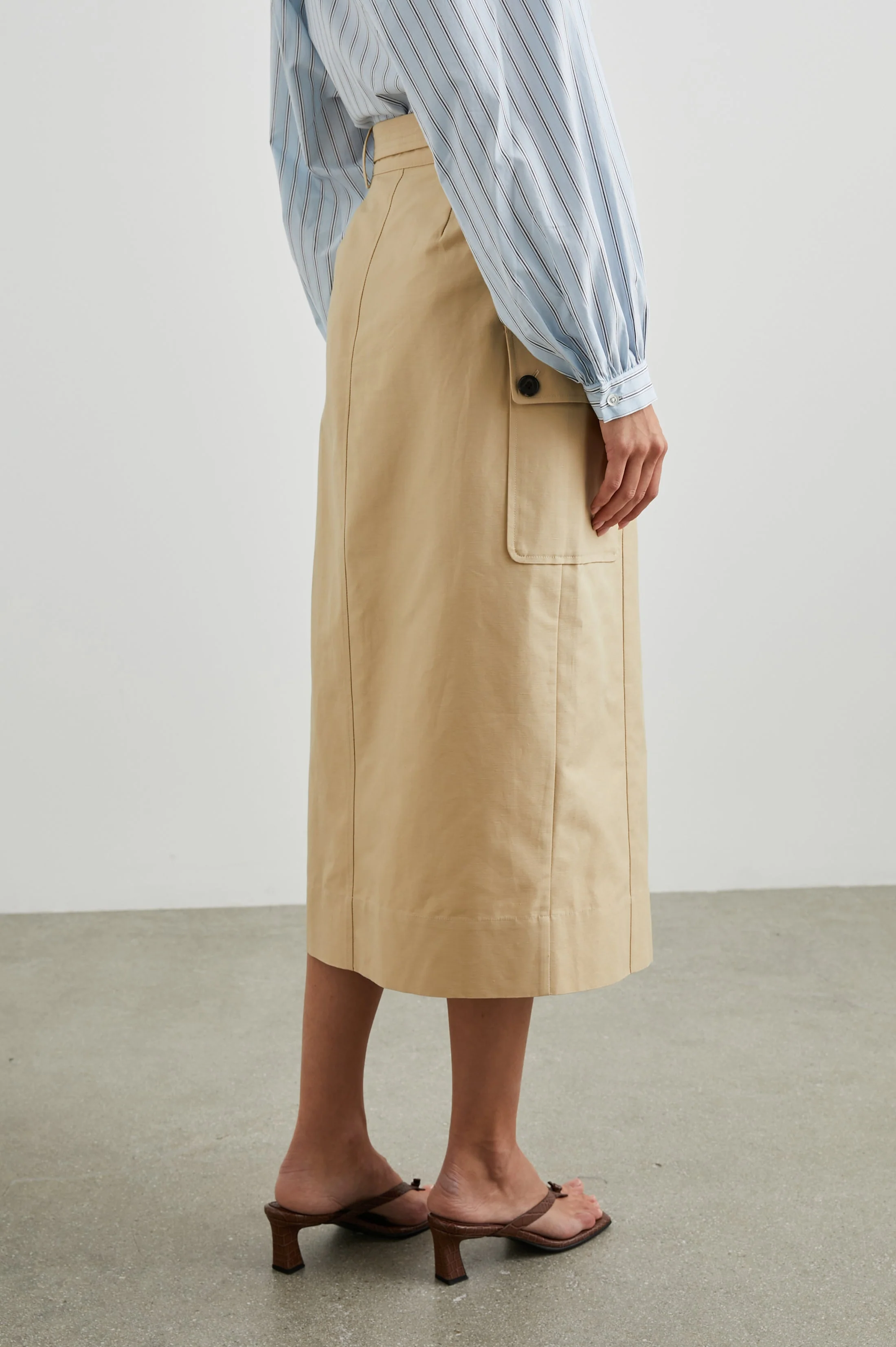 CYRUS SKIRT - KHAKI - Image 5