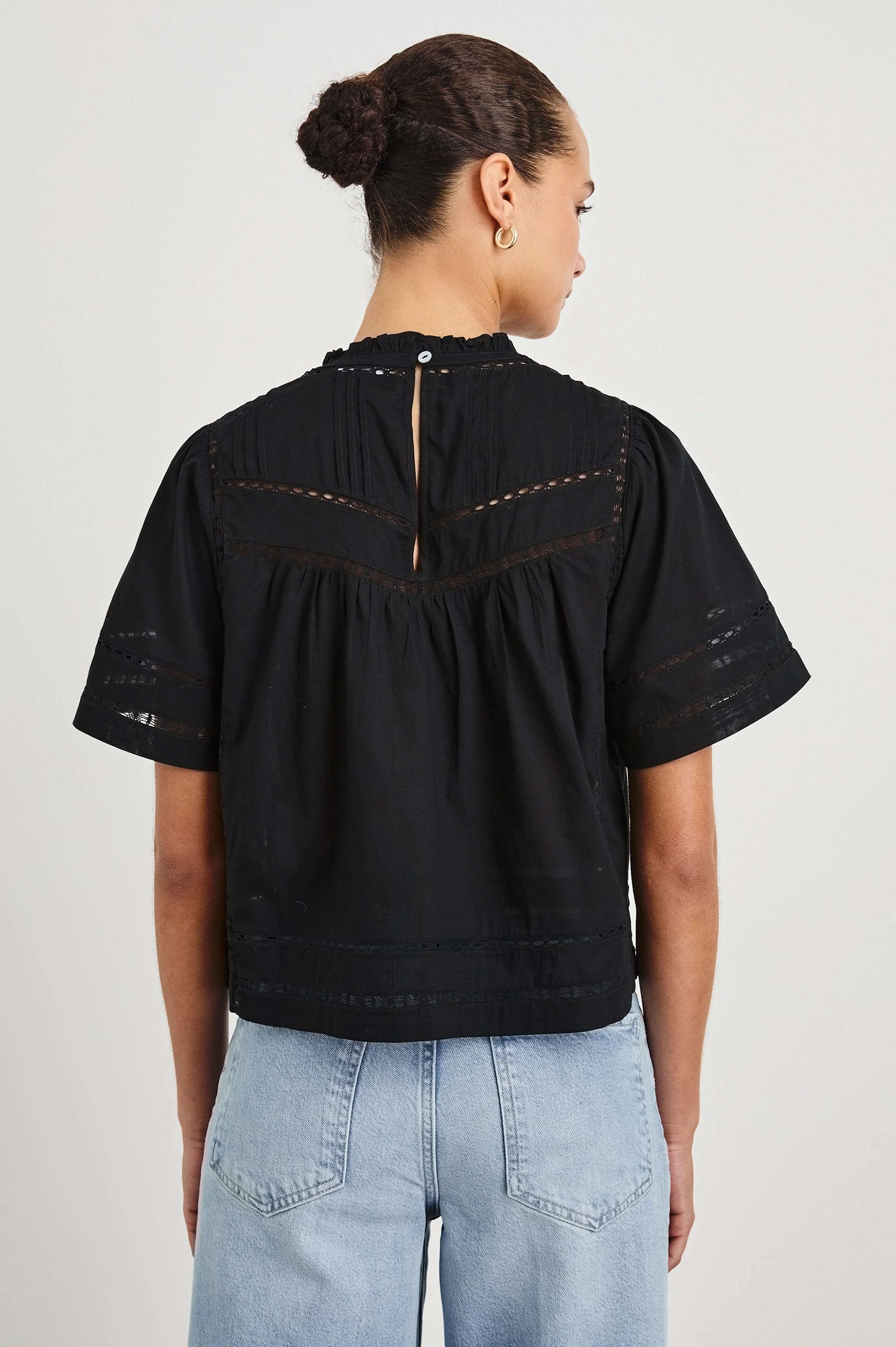 DAISY TOP - BLACK - Image 3