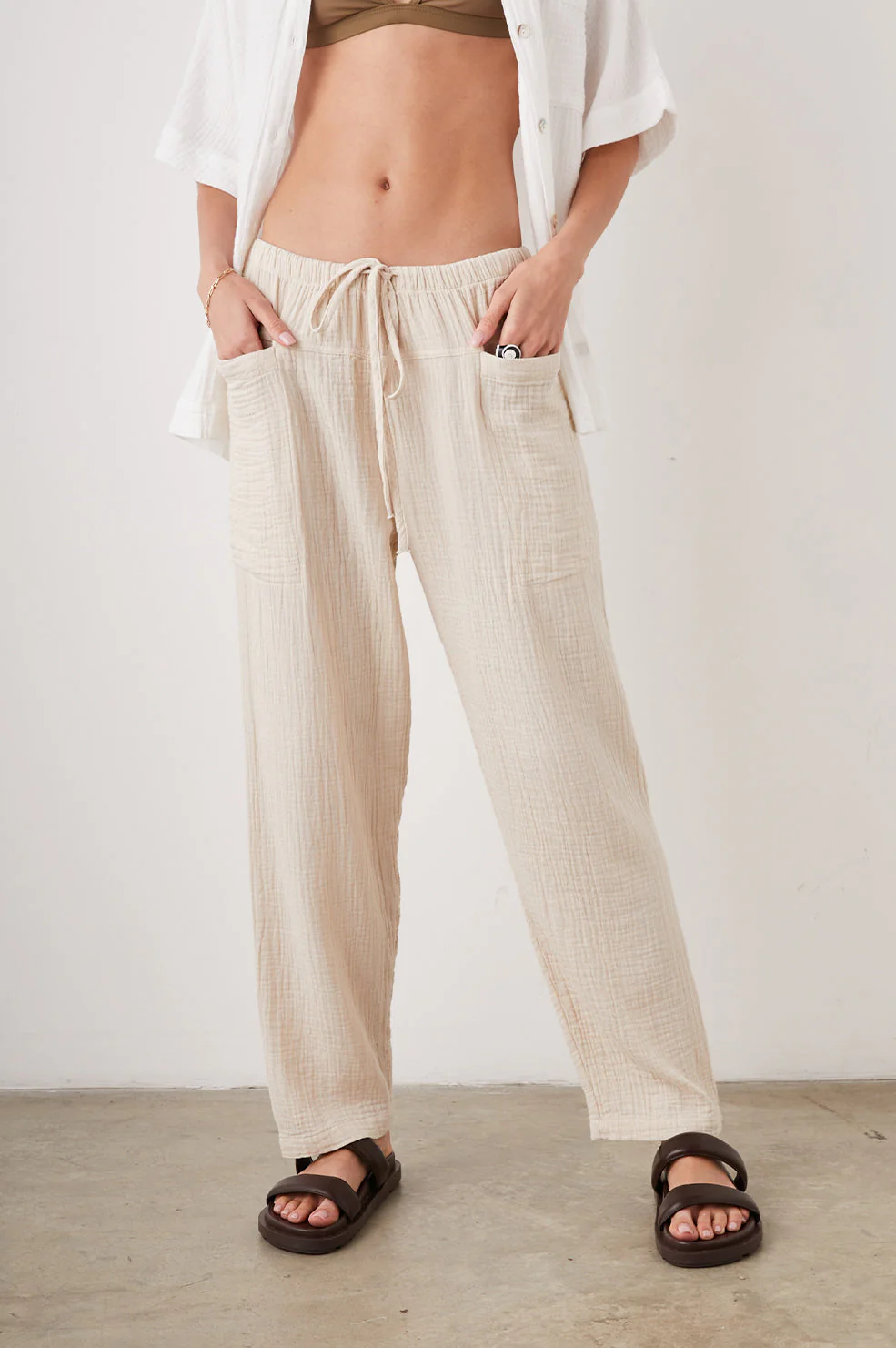 DARBY PANT - FLAX - Image 2