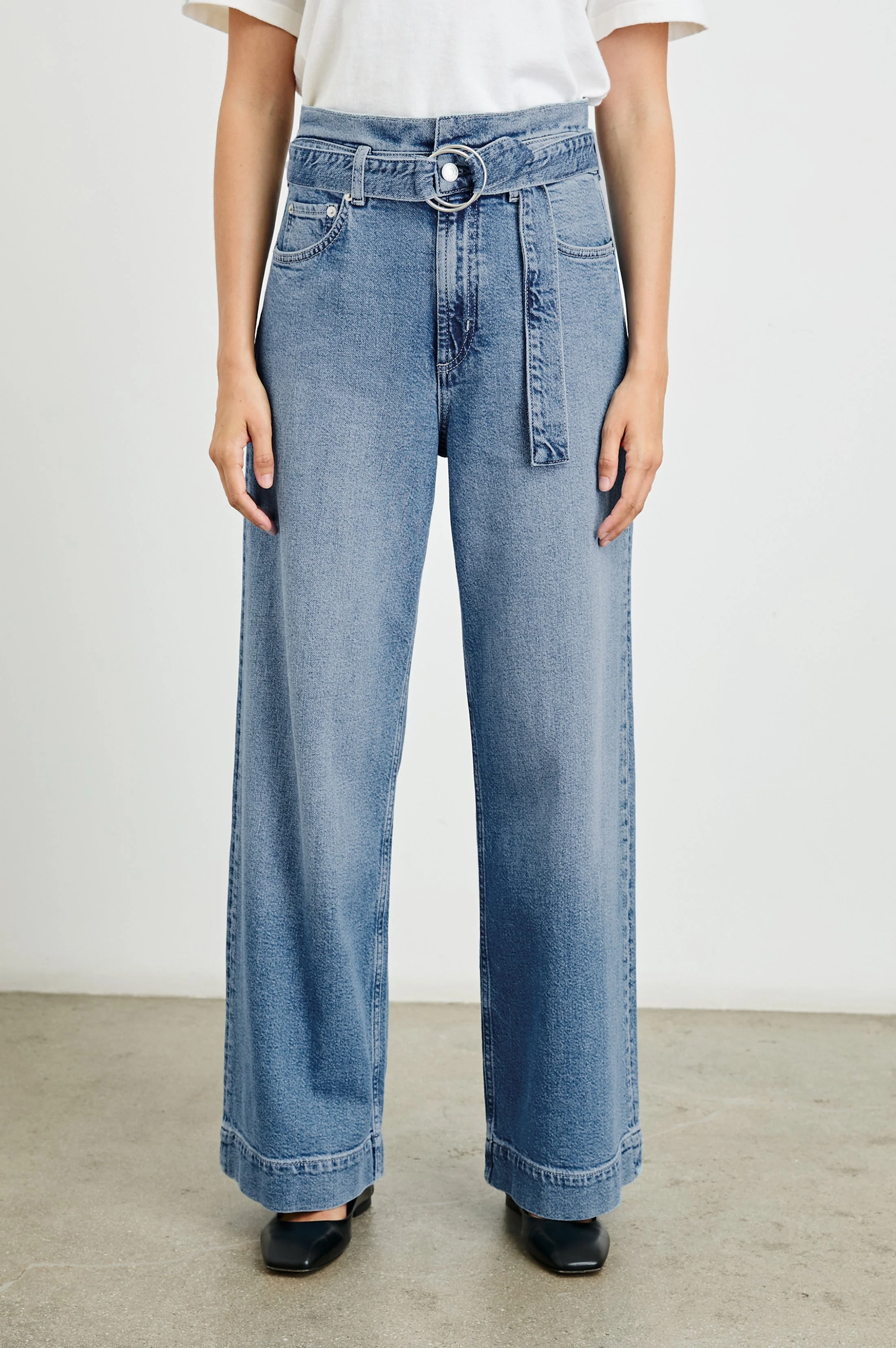 DESCANSO WIDE LEG - CADET BLUE - Image 4