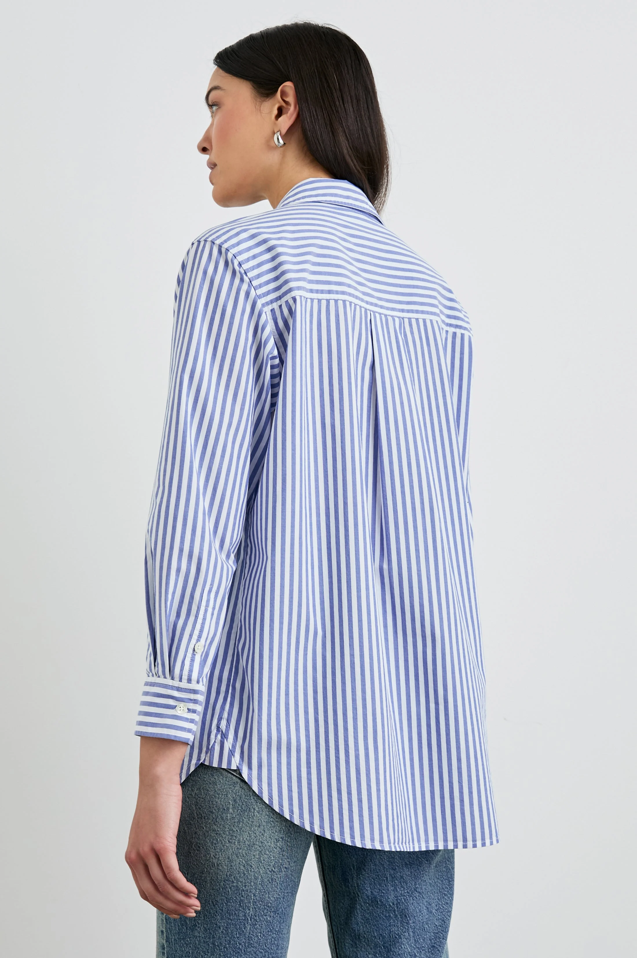 ELSA SHIRT - MARINER WHITE STRIPE - Image 5