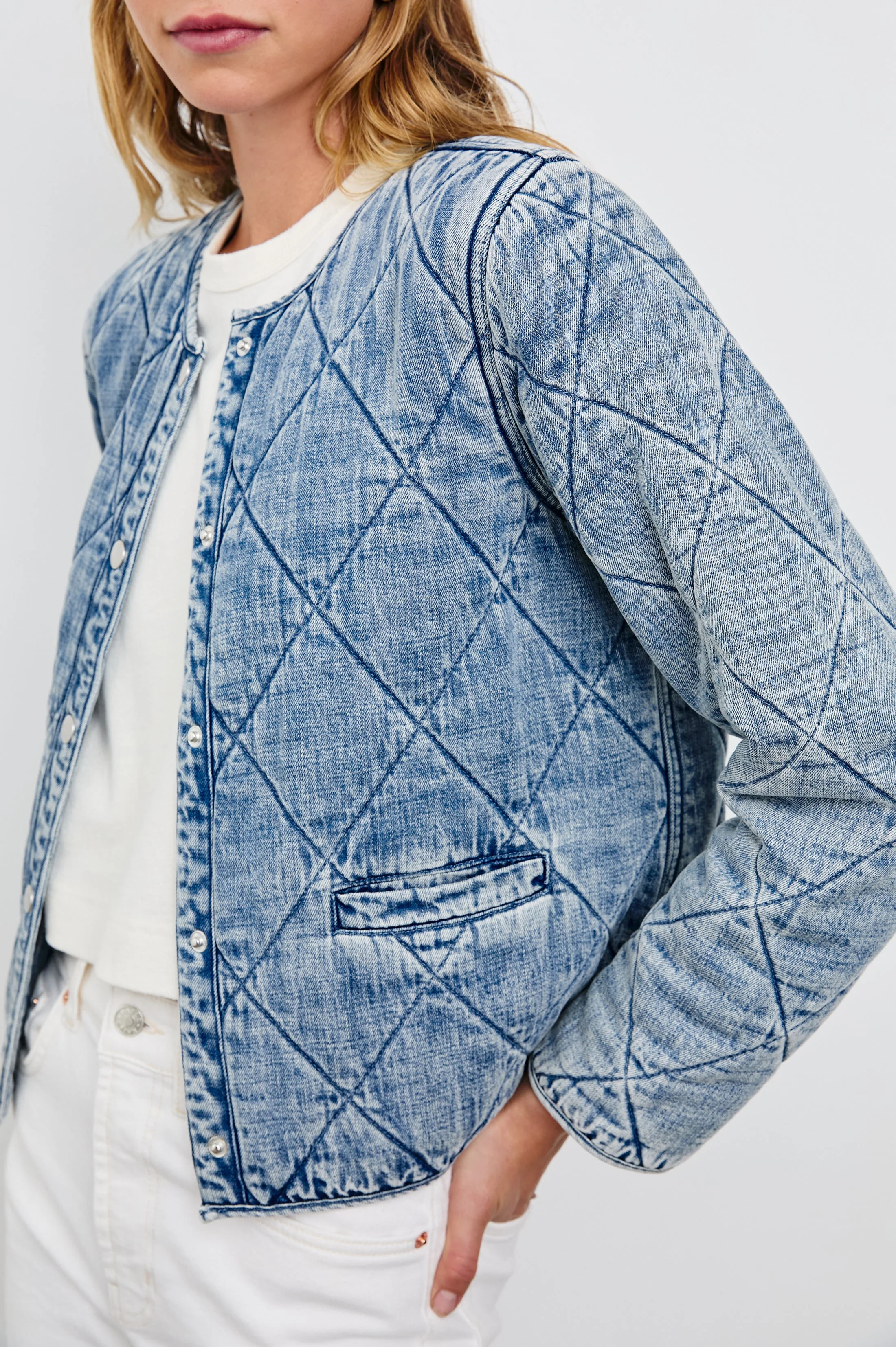ENCY JACKET - MID BLUE - Image 2