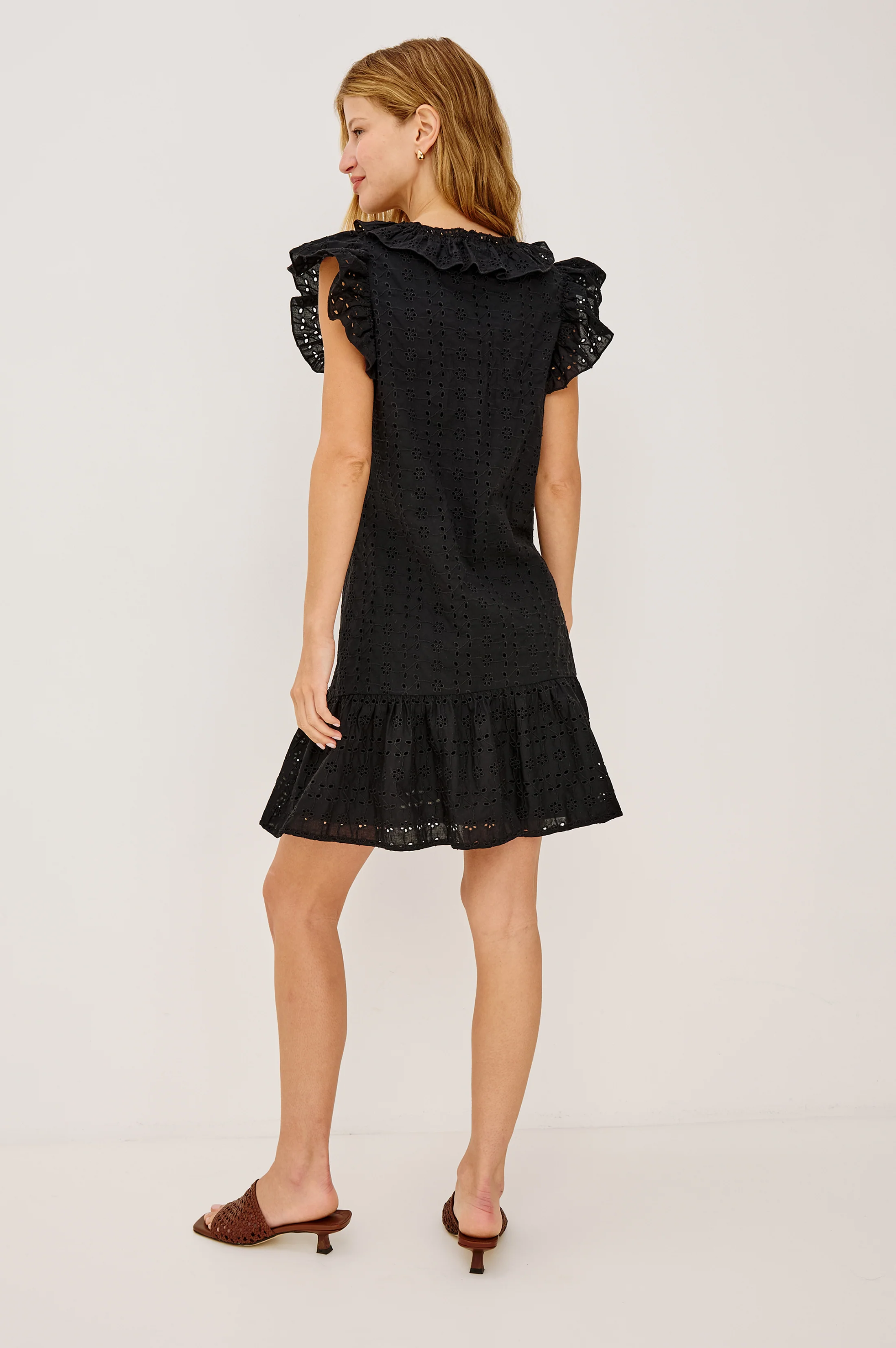 ESSIE DRESS - BLACK EYELET - Image 5