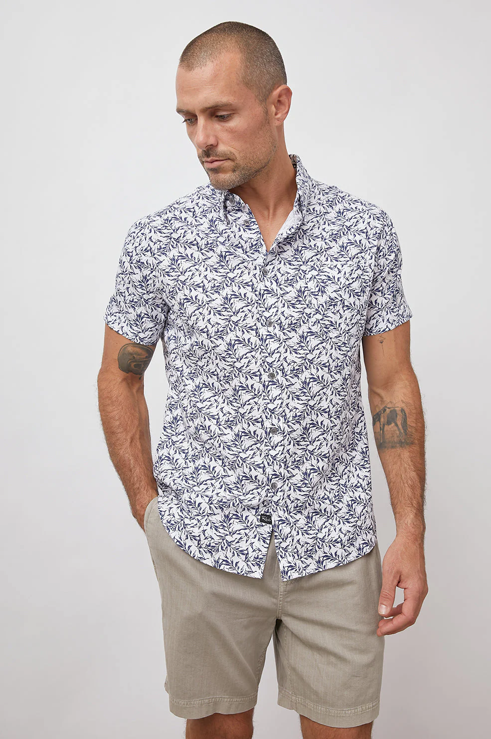FAIRFAX SHIRT - GATHER NAVY WHITE