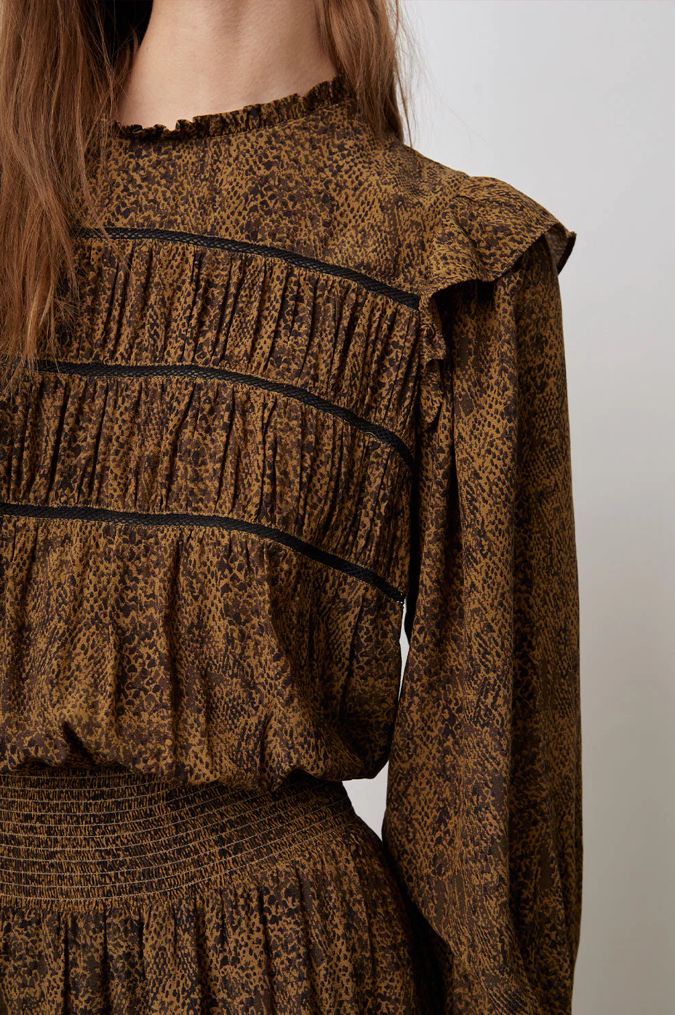 FAREN DRESS - SEPIA PYTHON - Image 2