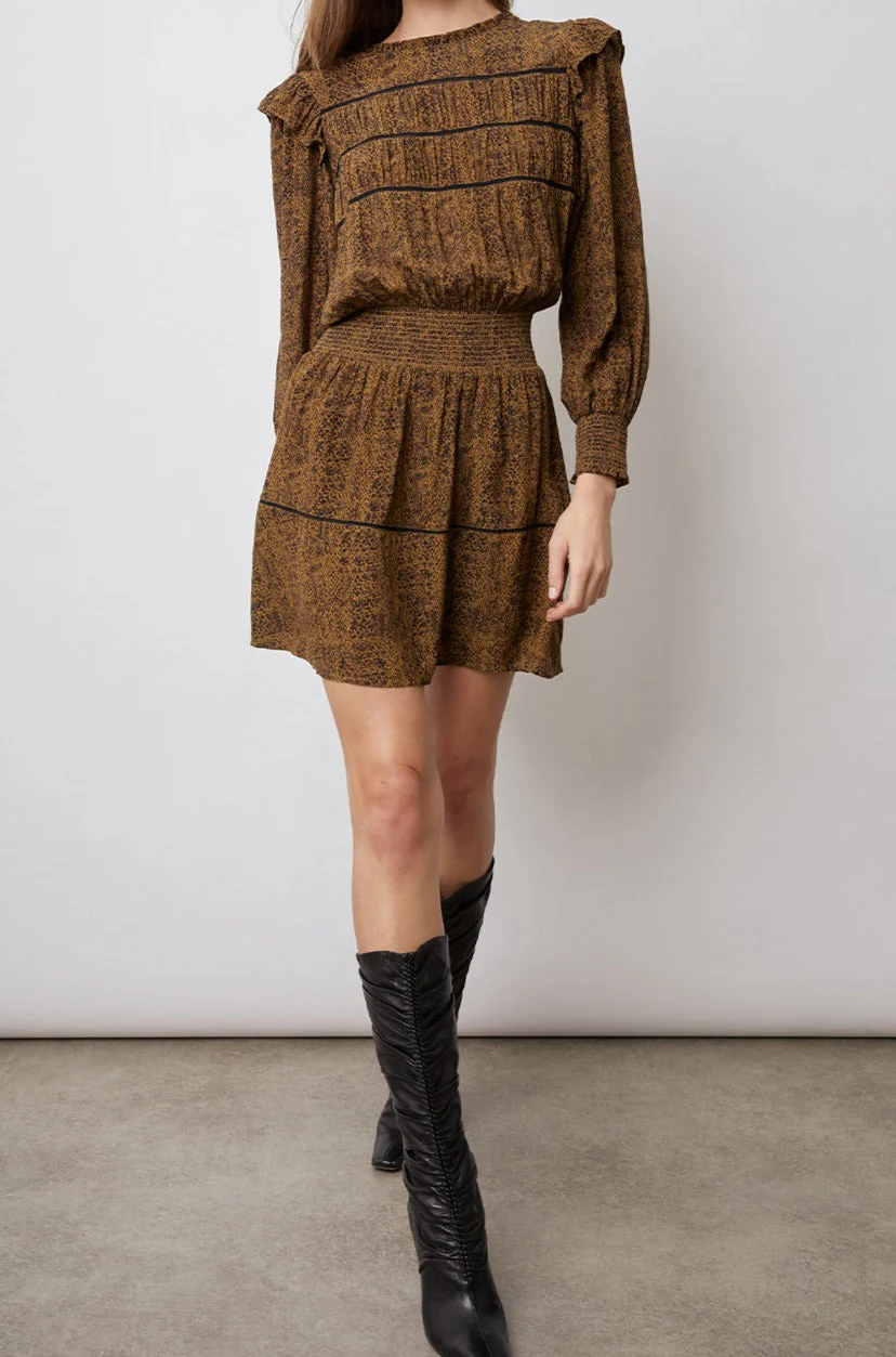FAREN DRESS - SEPIA PYTHON - Image 3