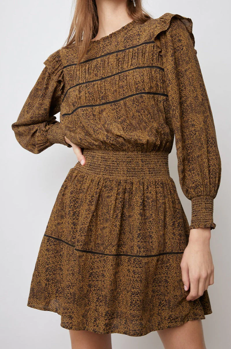 FAREN DRESS - SEPIA PYTHON - Image 4