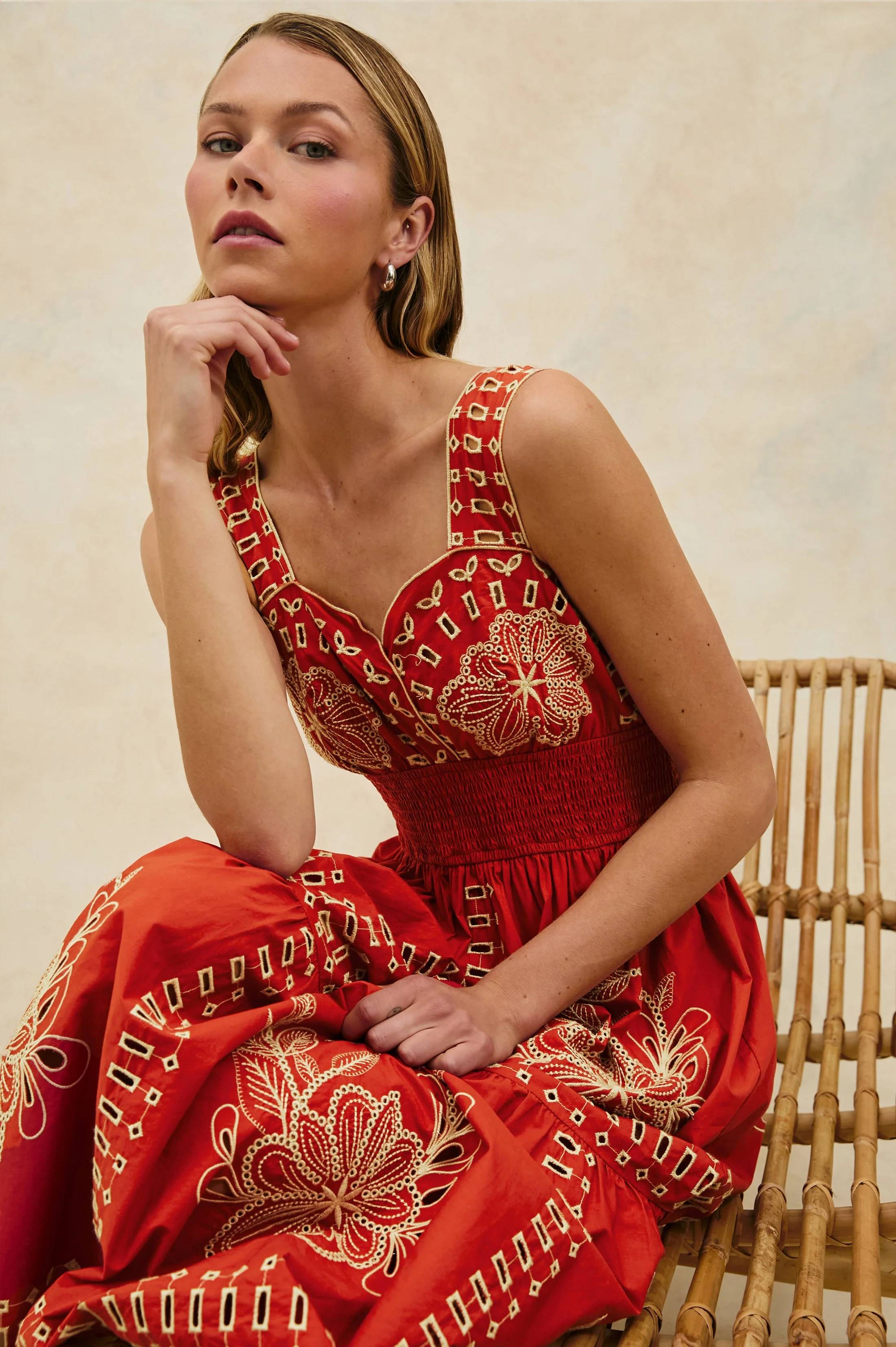 FAWN DRESS - TERRACOTTA - Image 3