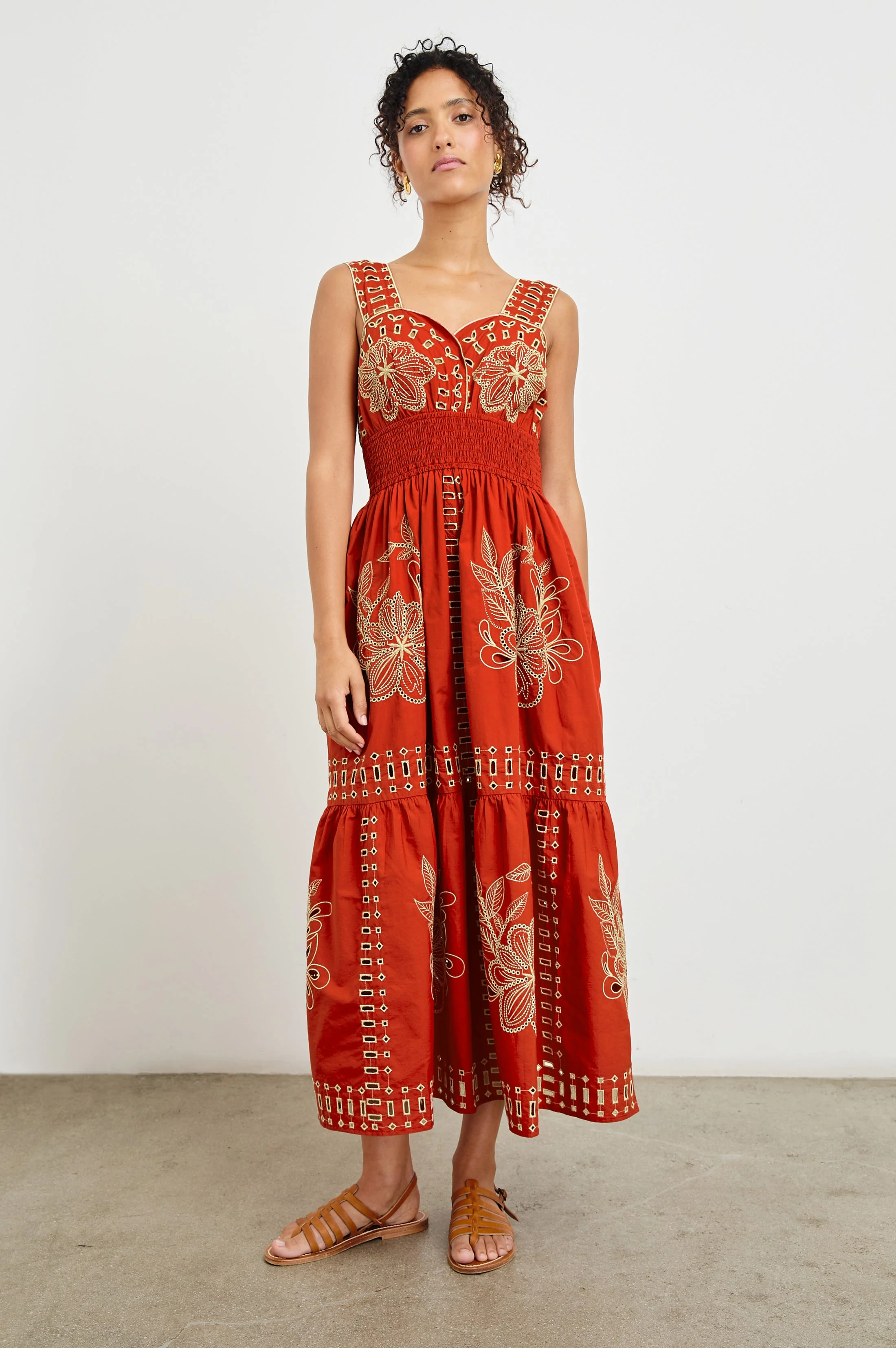 FAWN DRESS - TERRACOTTA - Image 5