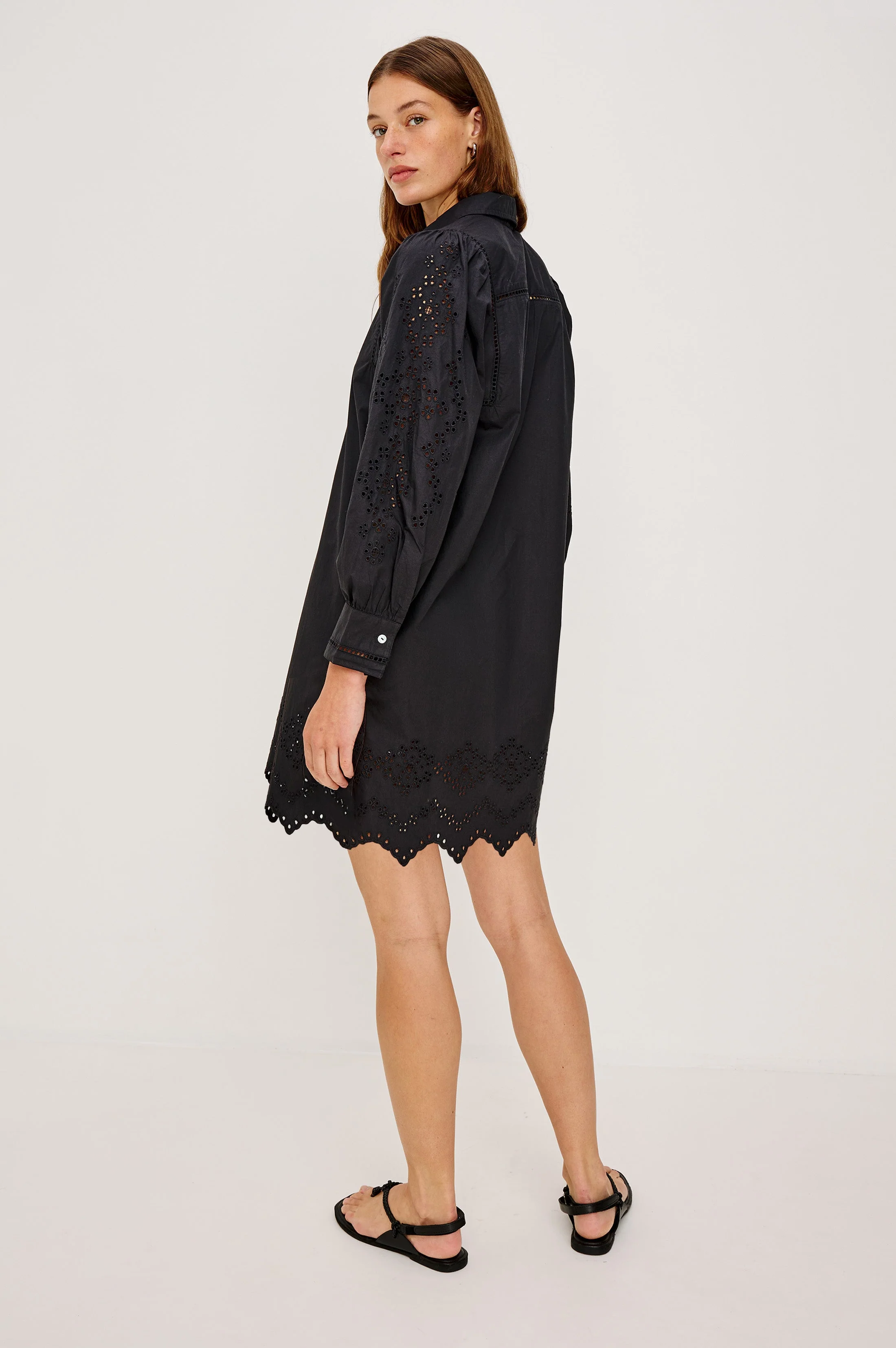 FERNANDA DRESS - BLACK EYELET - Image 5